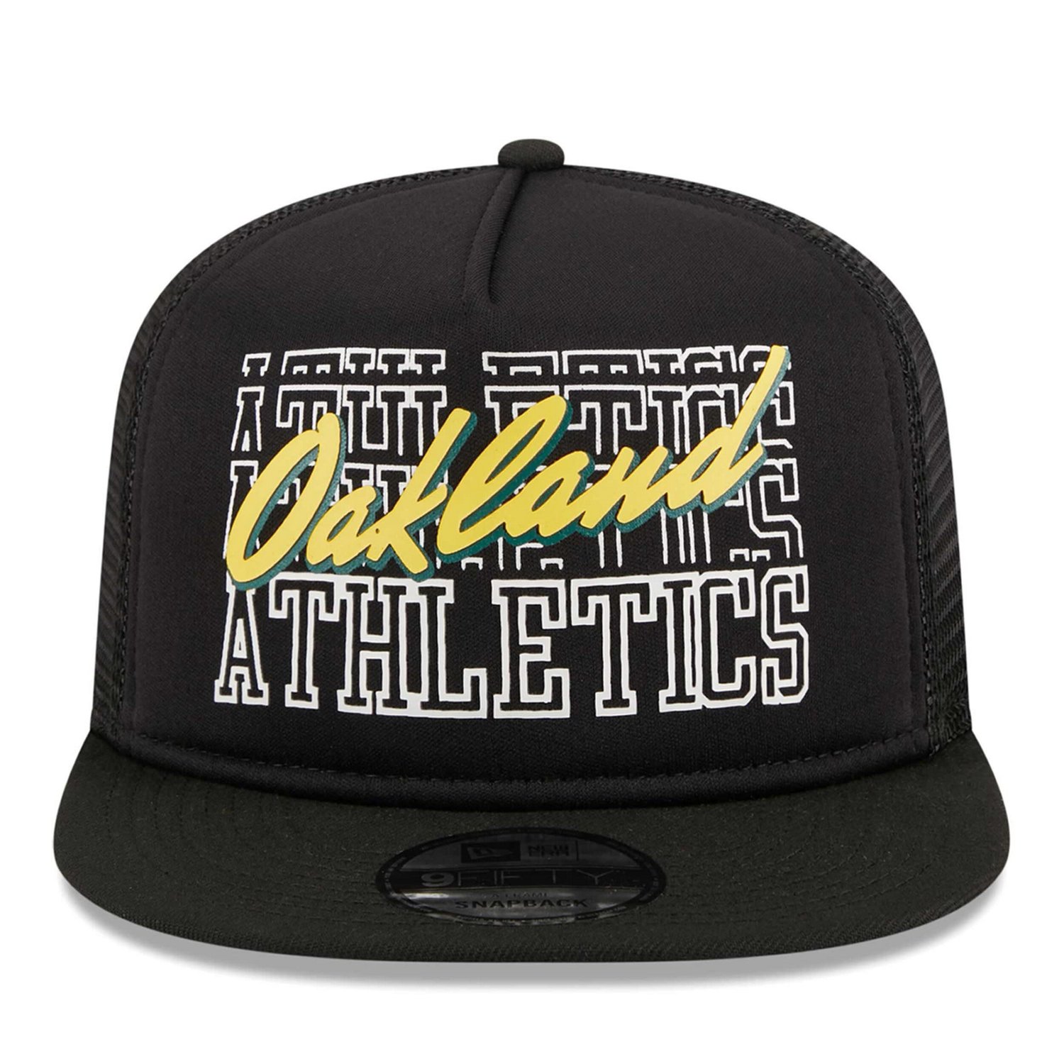 New Era Oakland Athletics Street Team A-Frame Trucker 9FIFTY Snapback Hat                                                        - view number 2