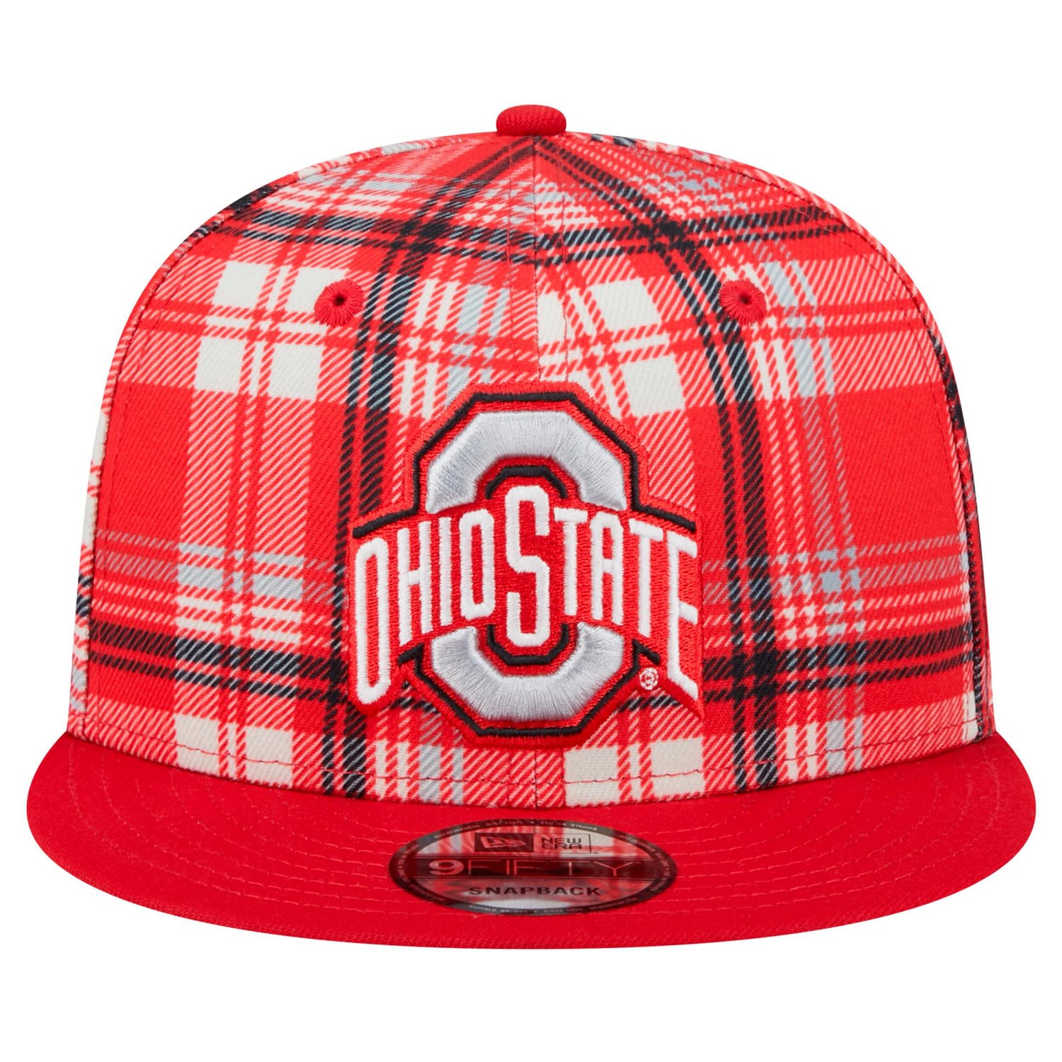 New Era Ohio State Buckeyes Plaid 9FIFTY Snapback Hat