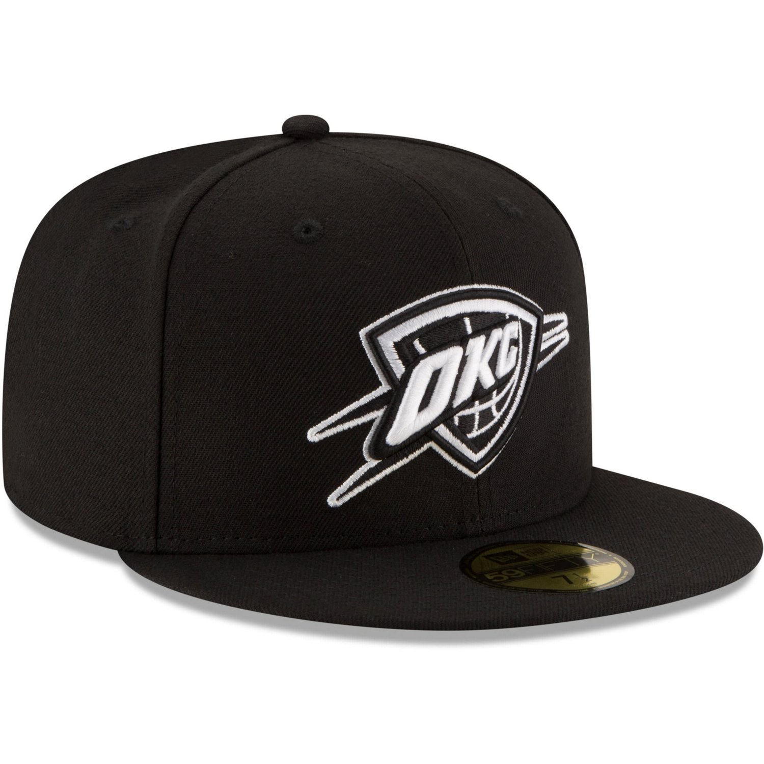 New Era Oklahoma City Thunder  White Logo 59FIFTY Fitted Hat - view number 3