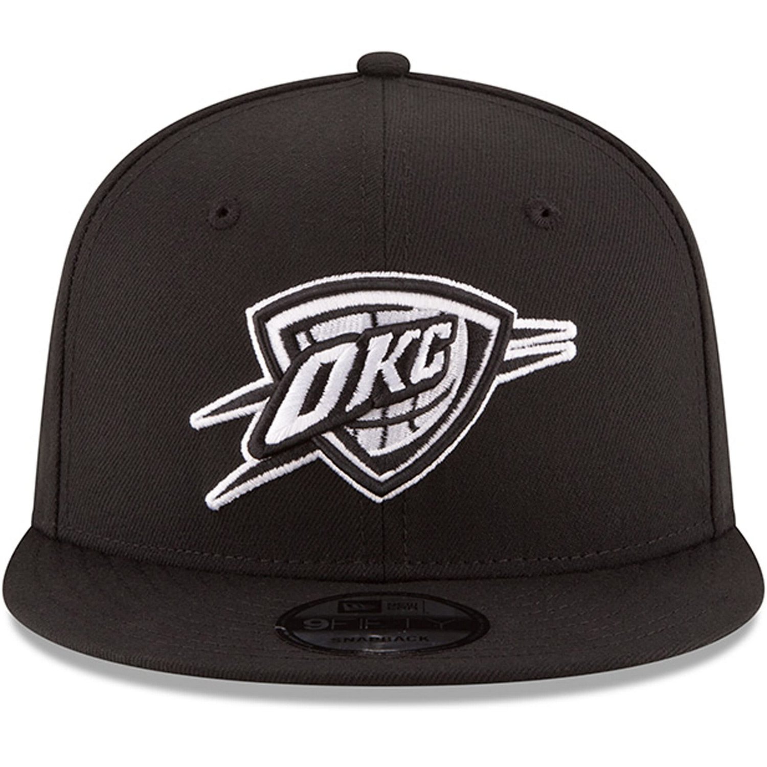 New Era Oklahoma City Thunder  White Logo 9FIFTY Adjustable Snapback Hat - view number 2