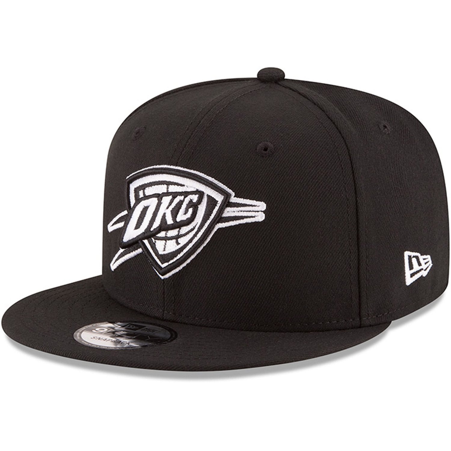 New Era Oklahoma City Thunder  White Logo 9FIFTY Adjustable Snapback Hat - view number 1