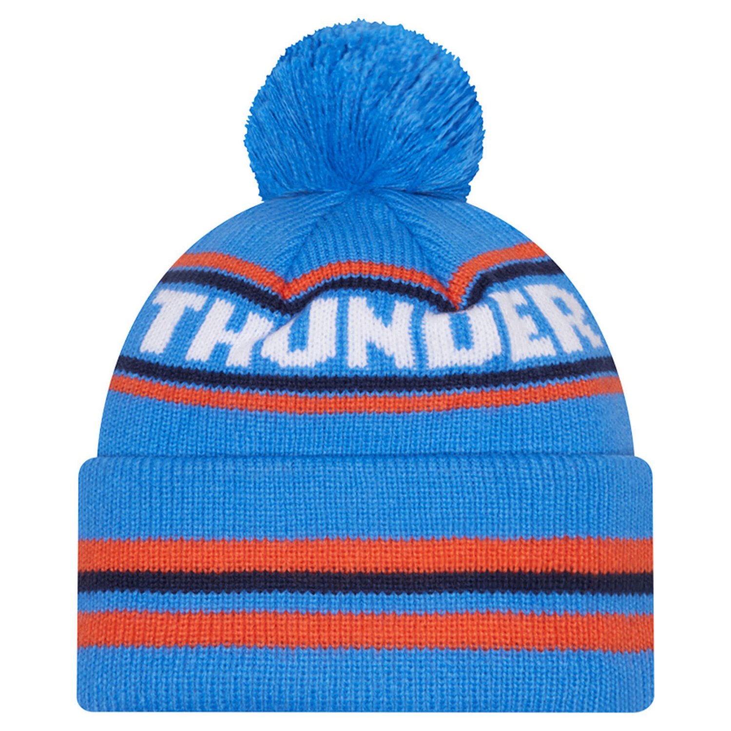 New Era Oklahoma City Thunder Classic Cuffed Knit Hat with Pom - view number 2