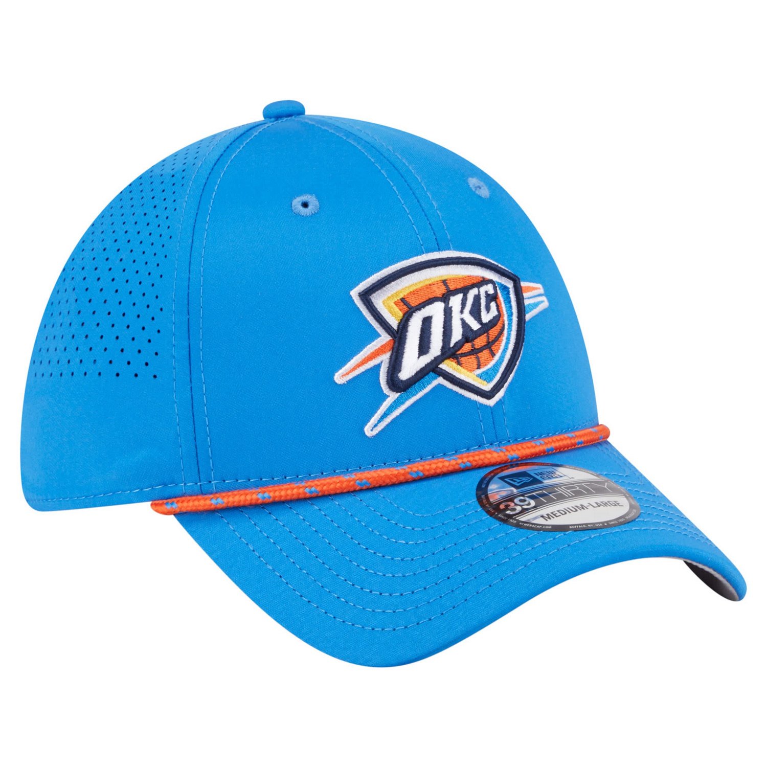 New Era Oklahoma City Thunder Featherweight Poly Rope Flex 39Thirty Hat - view number 3
