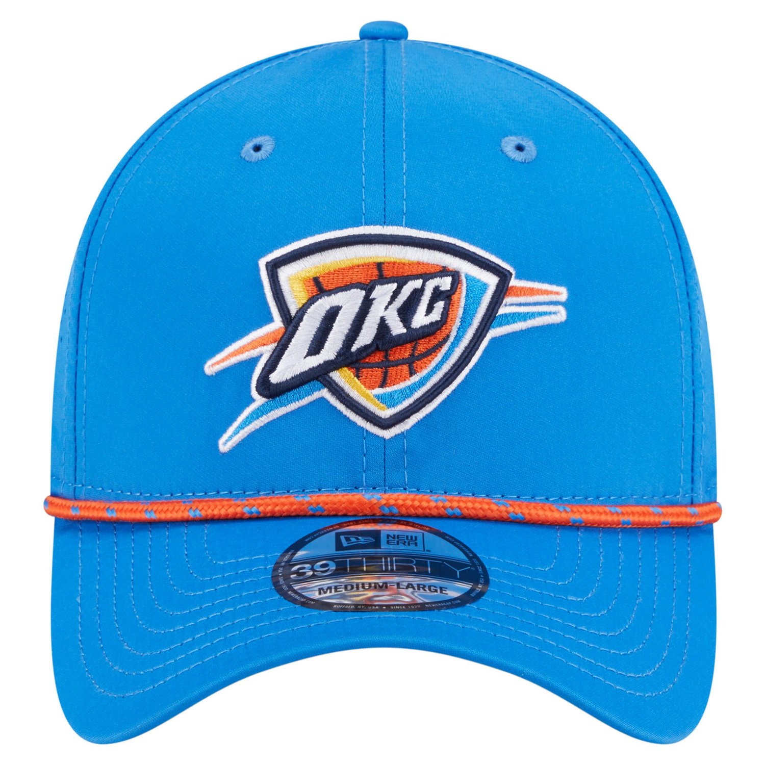 New Era Oklahoma City Thunder Featherweight Poly Rope Flex 39Thirty Hat - view number 2