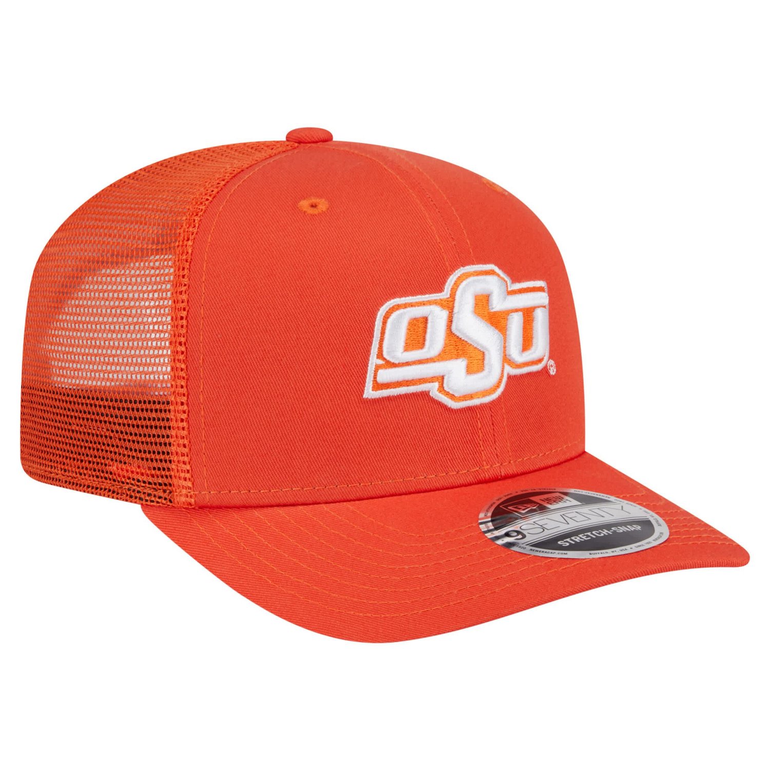 New Era Oklahoma State Cowboys Primary 9SEVENTY Trucker Stretch-Snap Hat - view number 3