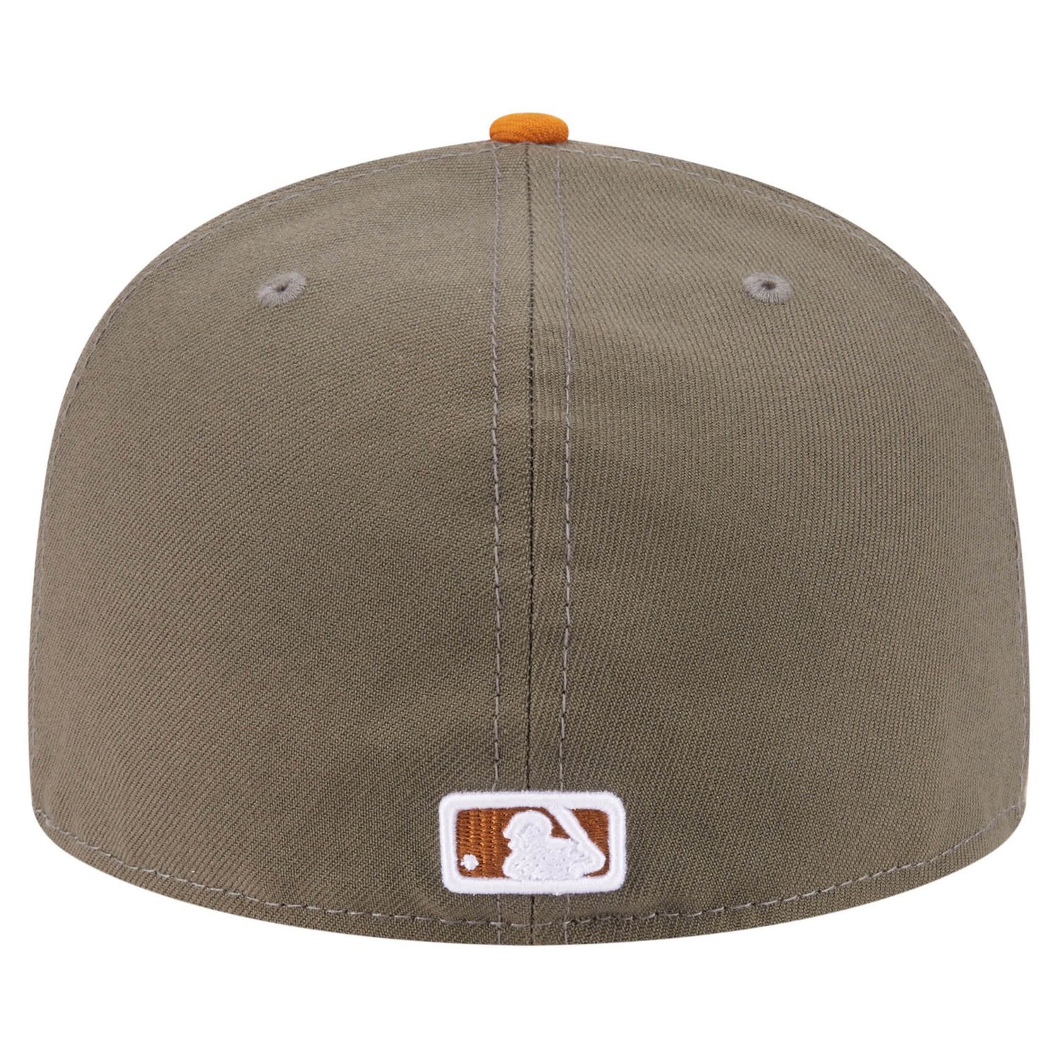 New Era Orange Atlanta Braves Two-Tone Color Pack A-Frame 59FIFTY Fitted Hat - view number 4