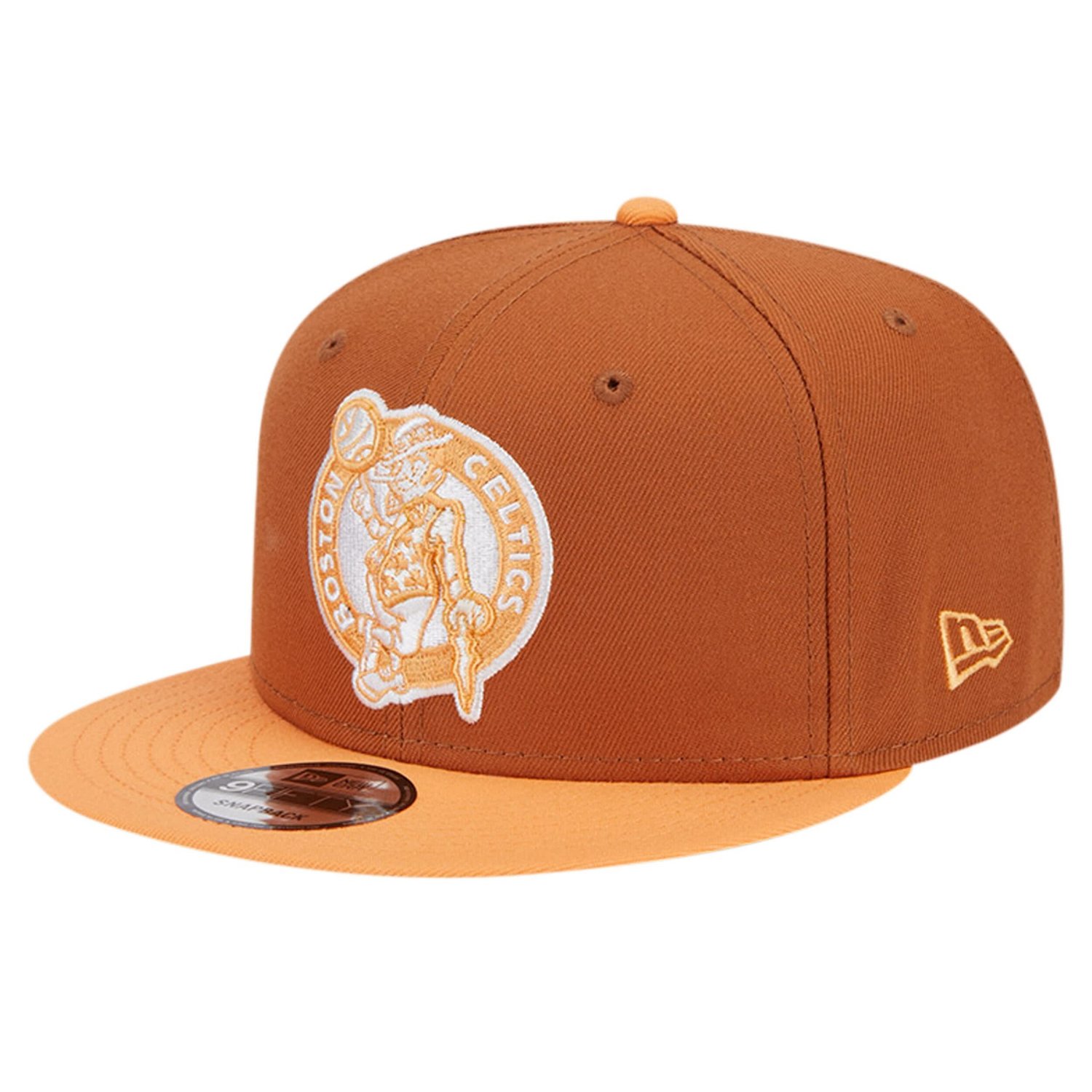 New Era Orange Boston Celtics 2-Tone Color Pack 9FIFTY Snapback Hat