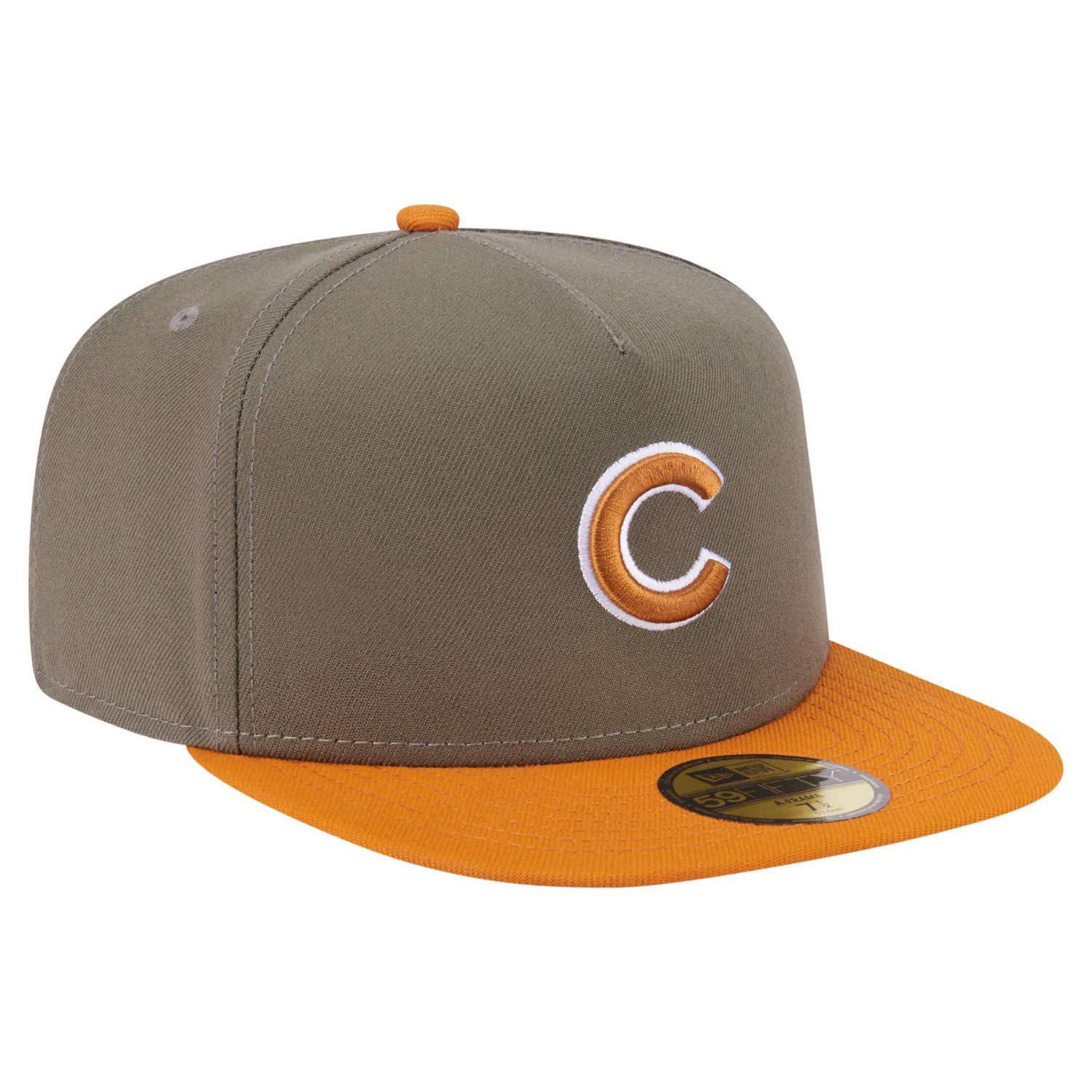 New Era Orange Chicago Cubs Two-Tone Color Pack A-Frame 59FIFTY Fitted Hat - view number 3