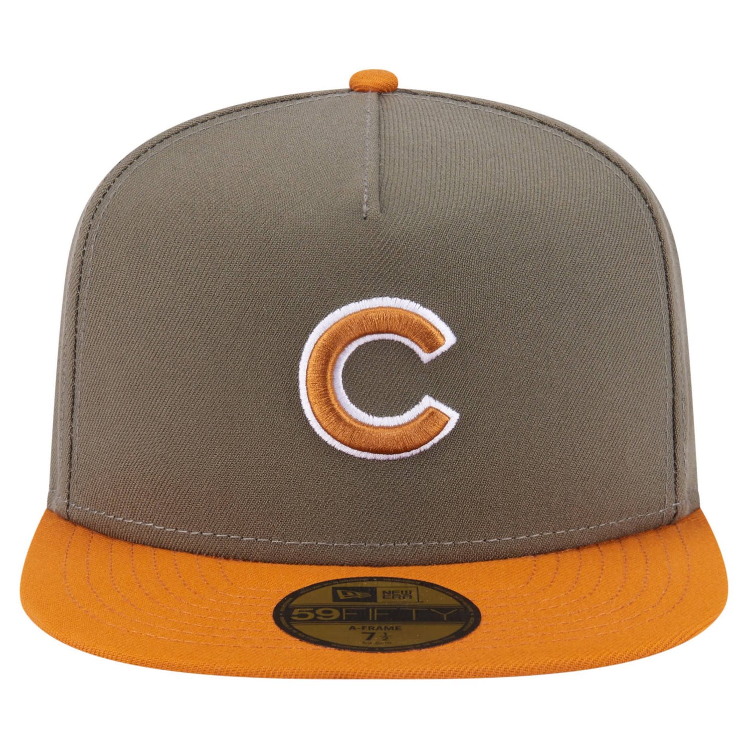 New Era Orange Chicago Cubs Two-Tone Color Pack A-Frame 59FIFTY Fitted Hat - view number 2