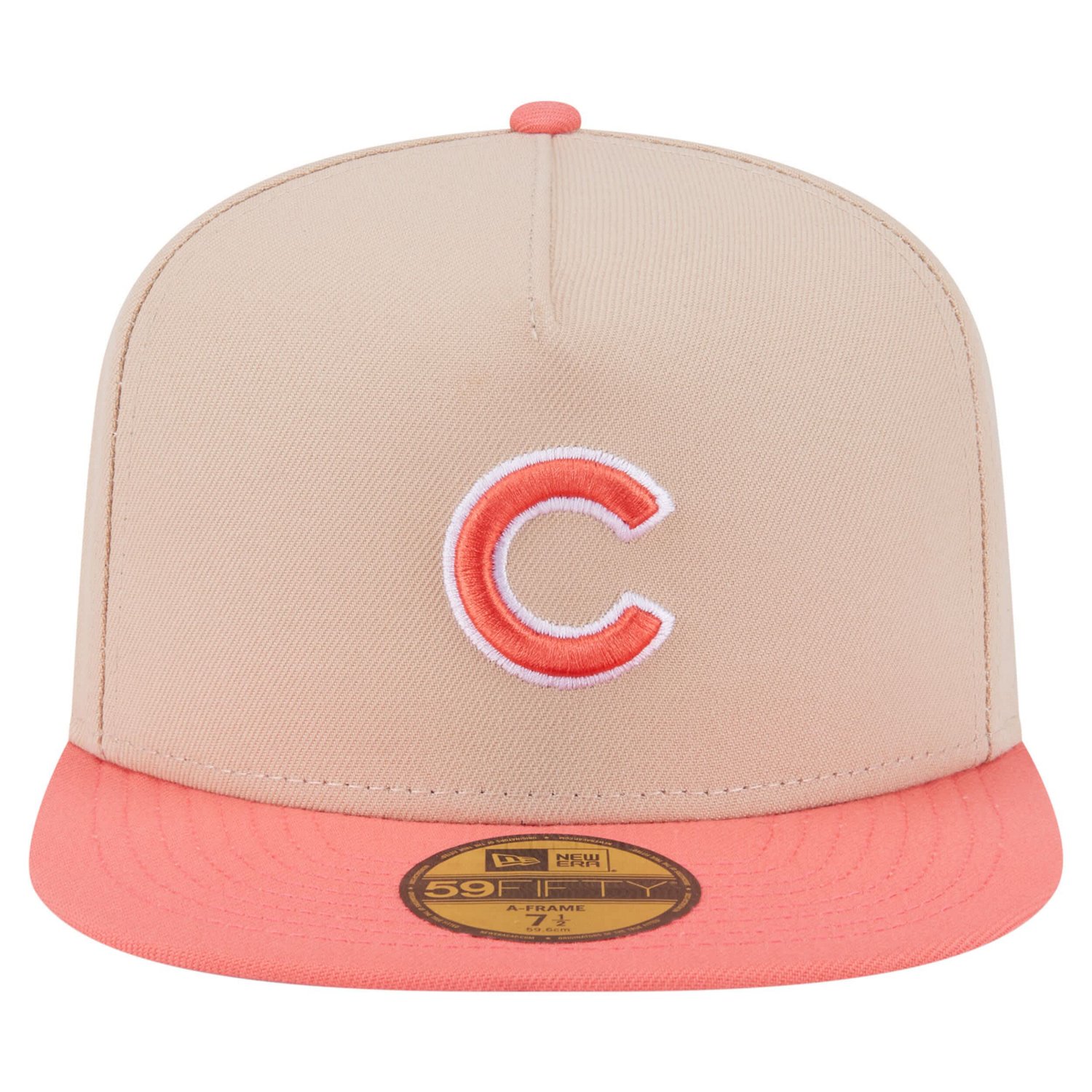 New Era Orange Chicago Cubs Two-Tone Color Pack A-Frame 59FIFTY Fitted Hat - view number 2