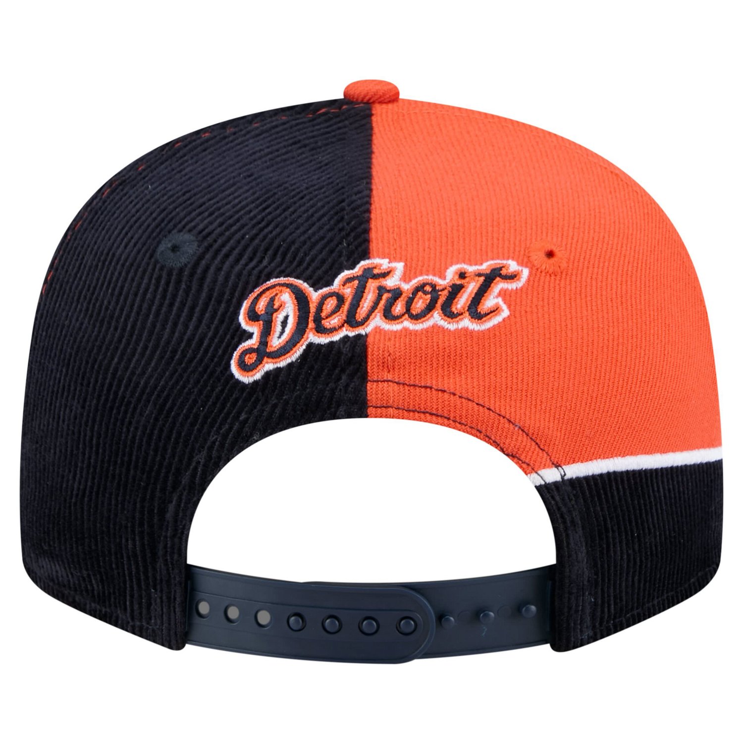 New Era Orange Detroit Tigers Retro Split Corduroy Snapback Hat - view number 4
