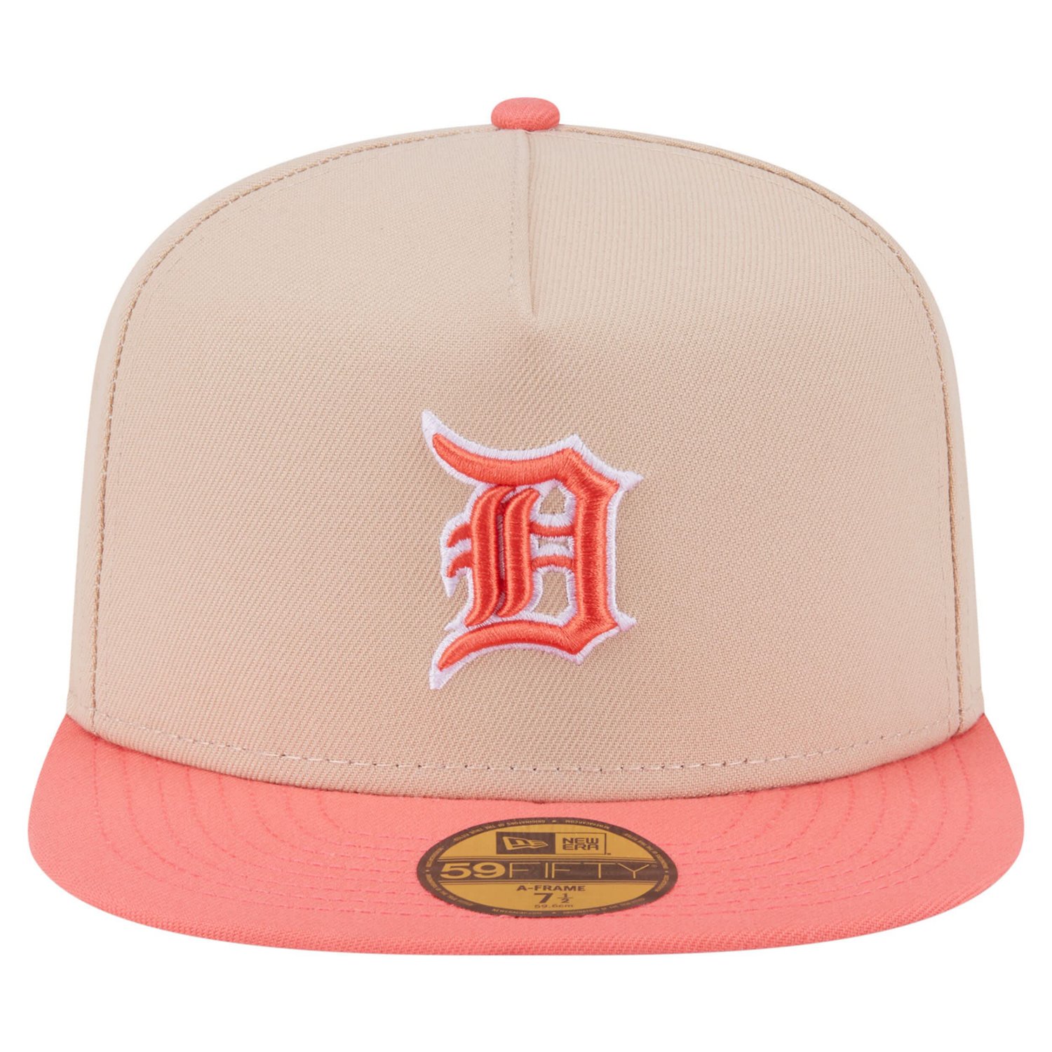 New Era Orange Detroit Tigers Two-Tone Color Pack A-Frame 59FIFTY Fitted Hat - view number 2