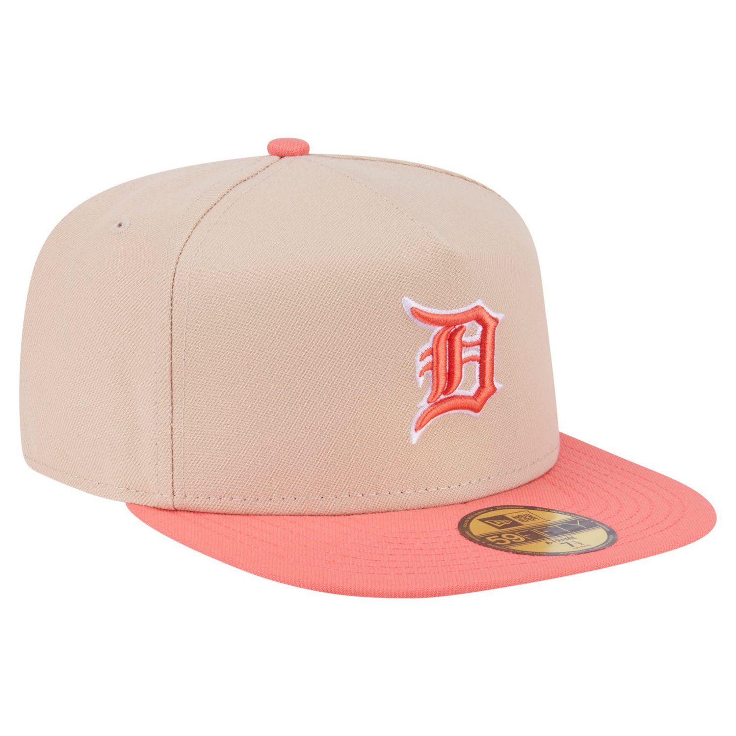 New Era Orange Detroit Tigers Two-Tone Color Pack A-Frame 59FIFTY Fitted Hat - view number 3