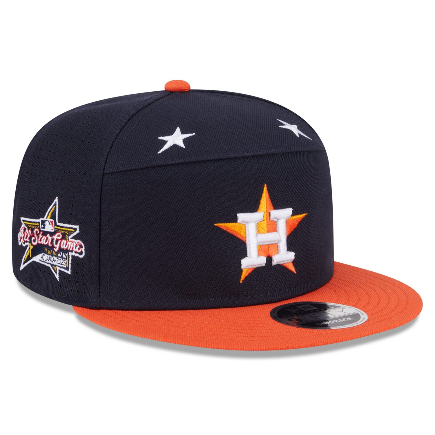 New Era Orange Houston Astros 2025 MLB All-Star Game Side Patch 9FIFTY Snapback Hat