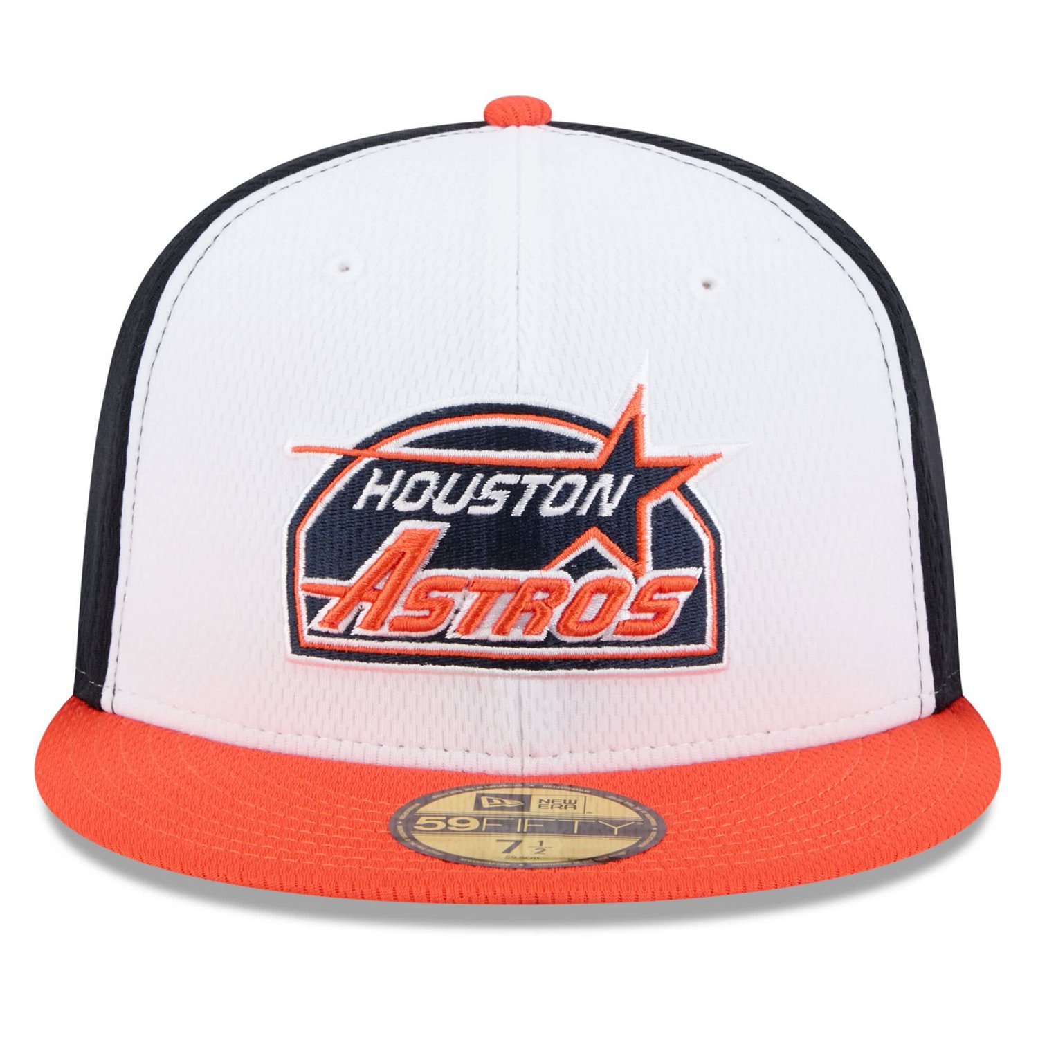 New Era Orange Houston Astros 2025 MLB Clubhouse 59FIFTY Fitted Hat - view number 2