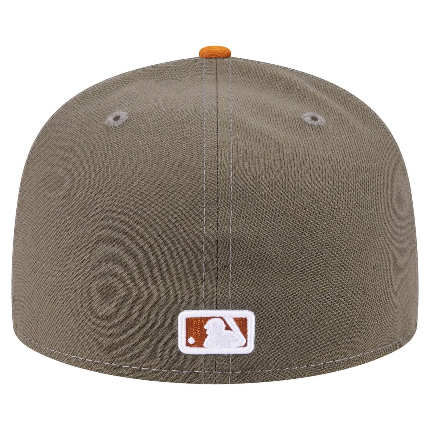 New Era Orange Los Angeles Dodgers Two-Tone Color Pack A-Frame 59FIFTY Fitted Hat - view number 4