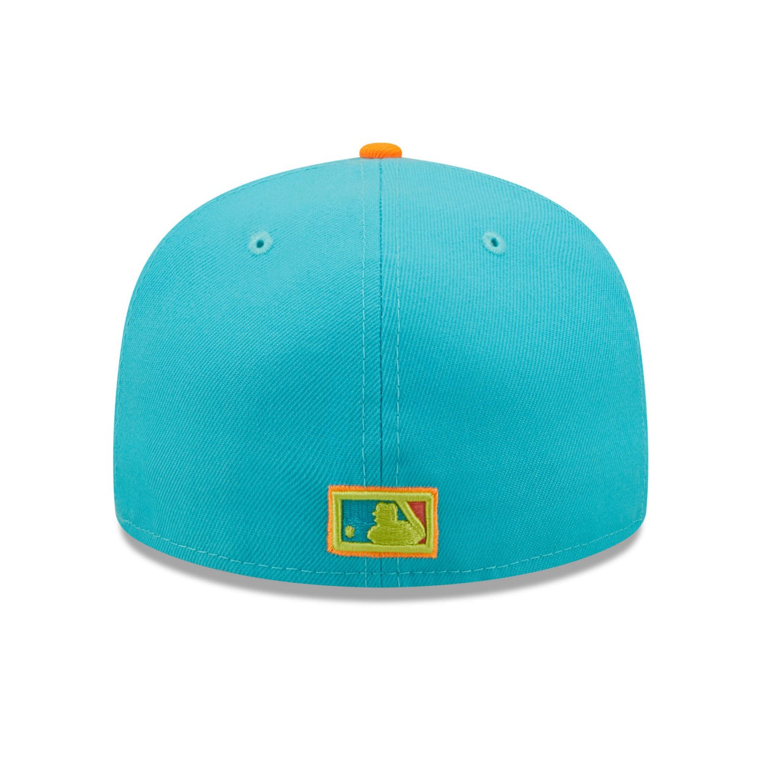 New Era Orange Los Angeles Dodgers Vice Highlighter 59FIFTY Fitted Hat - view number 4