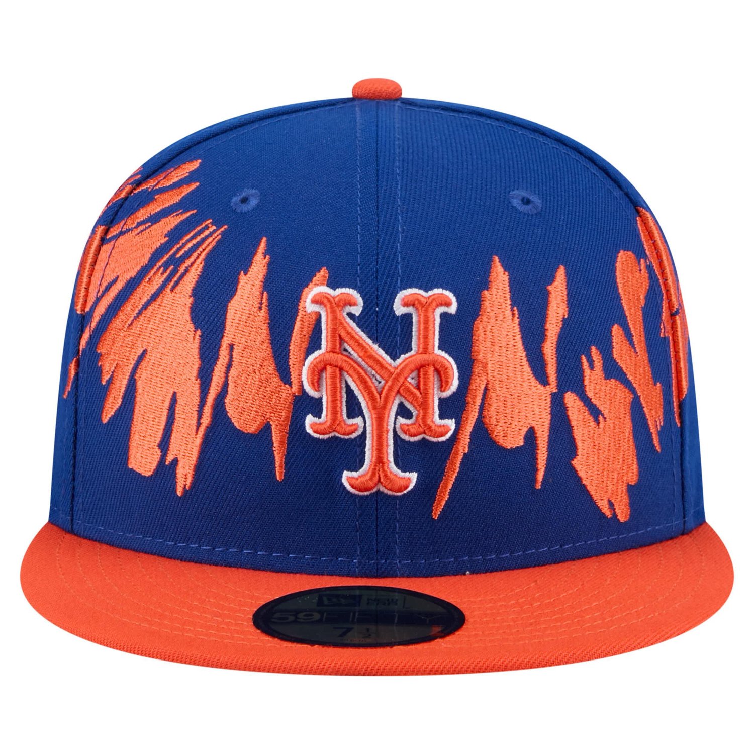 New Era Orange New York Mets Retro Pattern 59FIFTY Fitted Hat - view number 2