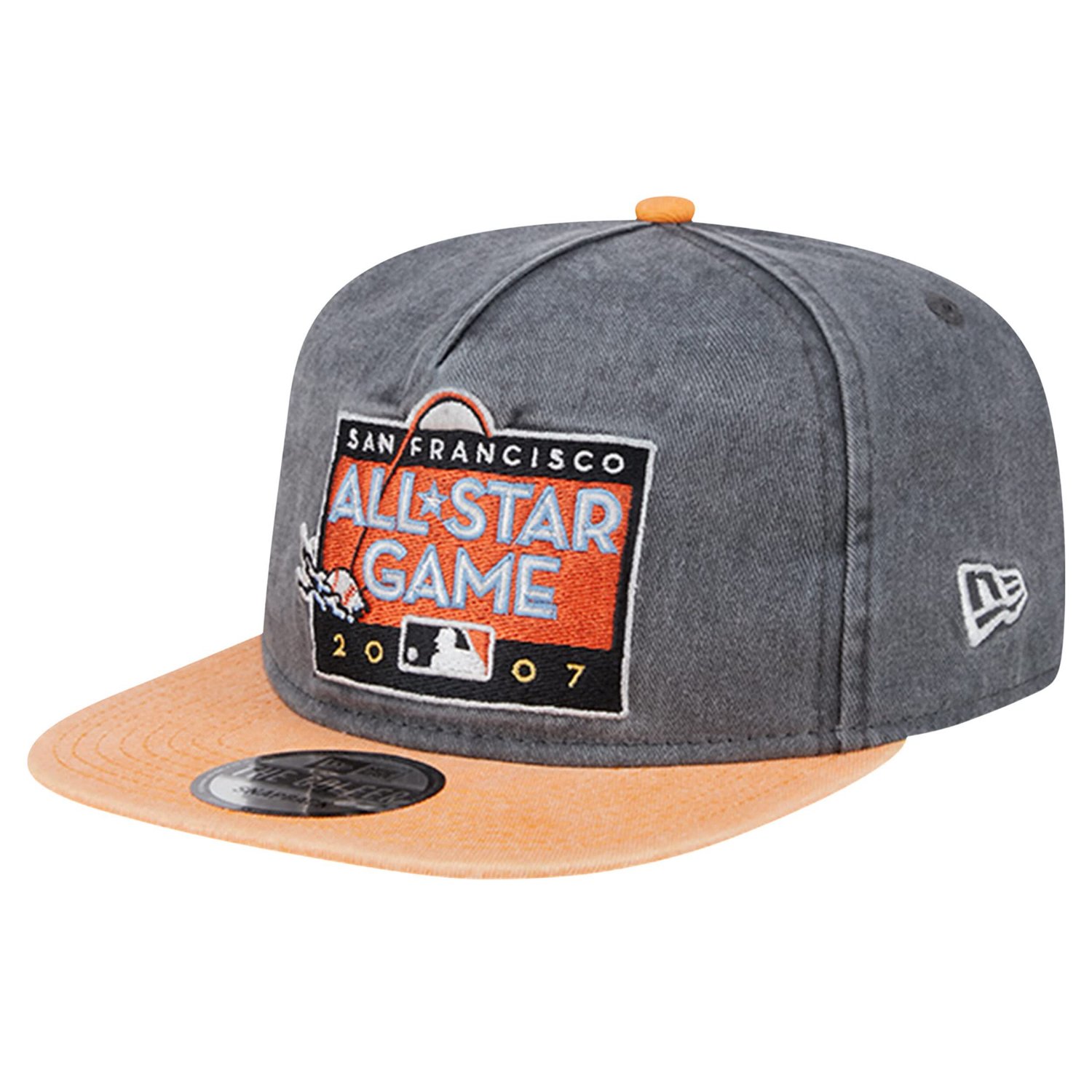 New Era Orange San Francisco Giants 2007 MLB All-Star Game Pigment Dye Golfer Snapback Hat - view number 3