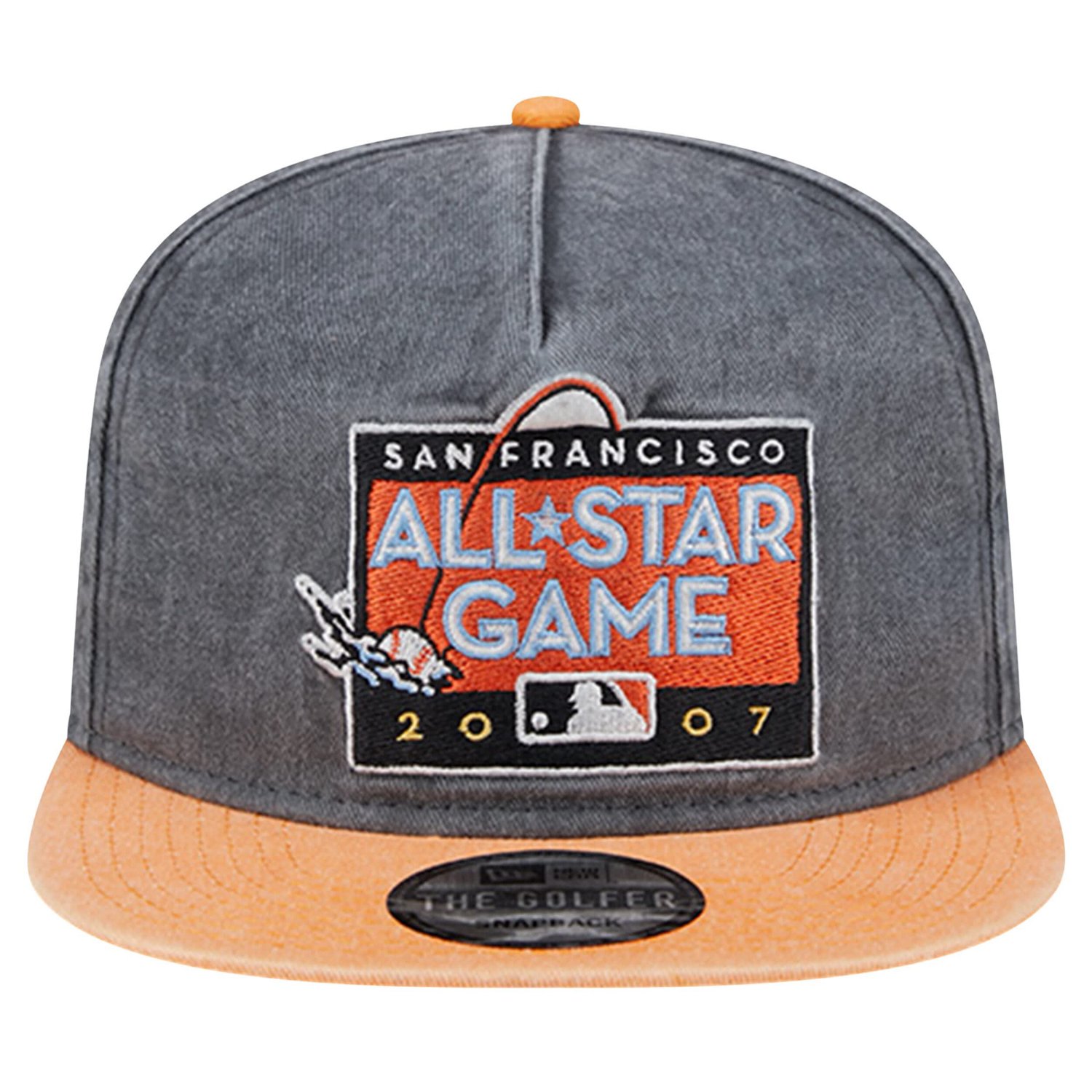 New Era Orange San Francisco Giants 2007 MLB All-Star Game Pigment Dye Golfer Snapback Hat - view number 2
