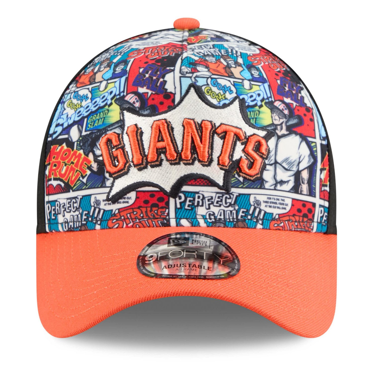 New Era Orange San Francisco Giants 2025 MLB Diamond Hero Edition A-Frame 9FORTY Adjustable Hat - view number 2