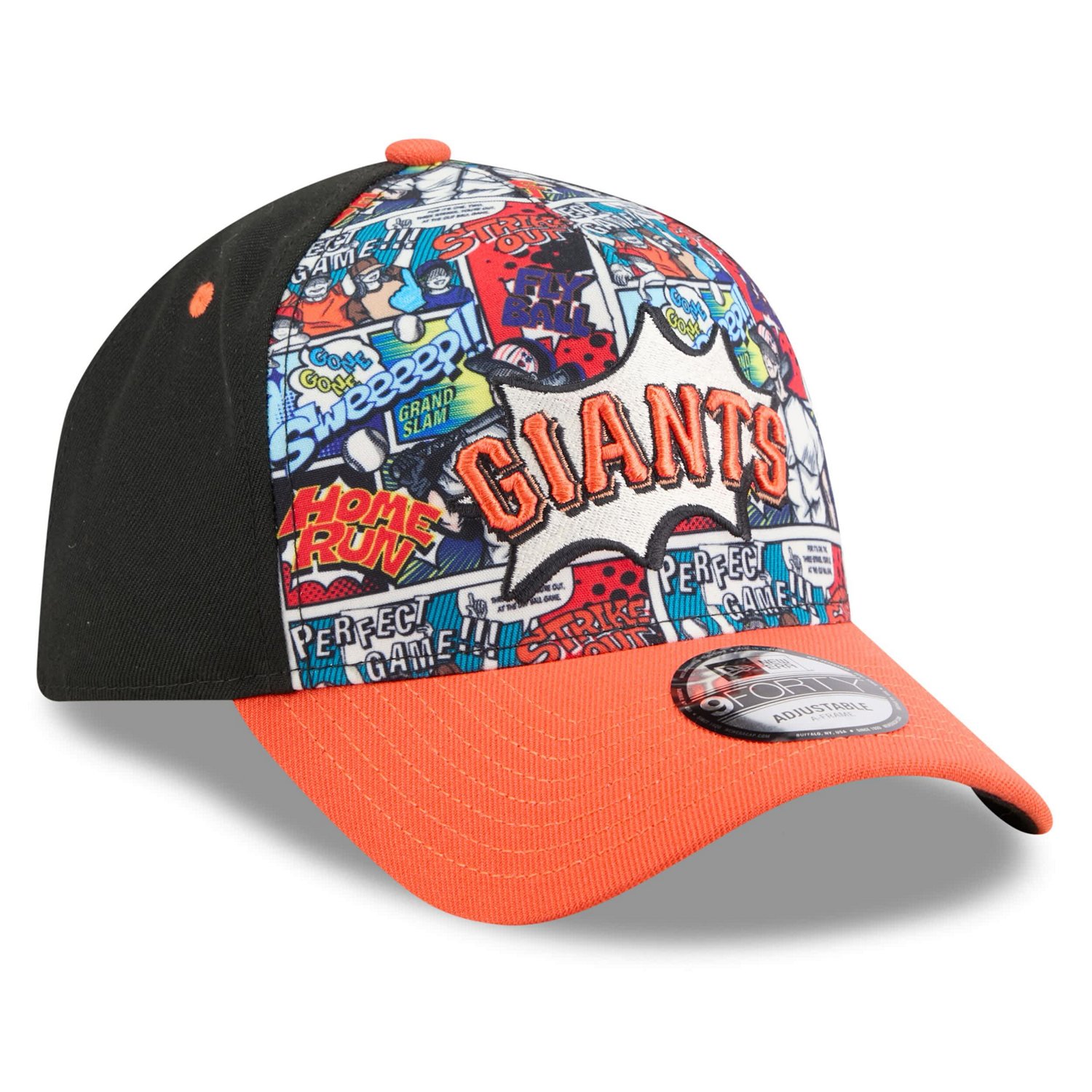 New Era Orange San Francisco Giants 2025 MLB Diamond Hero Edition A-Frame 9FORTY Adjustable Hat - view number 3