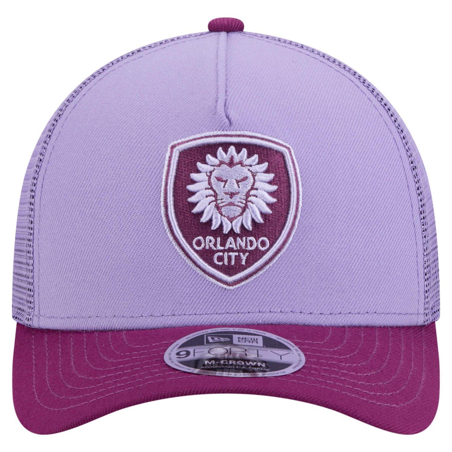 New Era Orlando City SC Color Pack 9FORTY A-Frame Adjustable Trucker Hat - view number 2