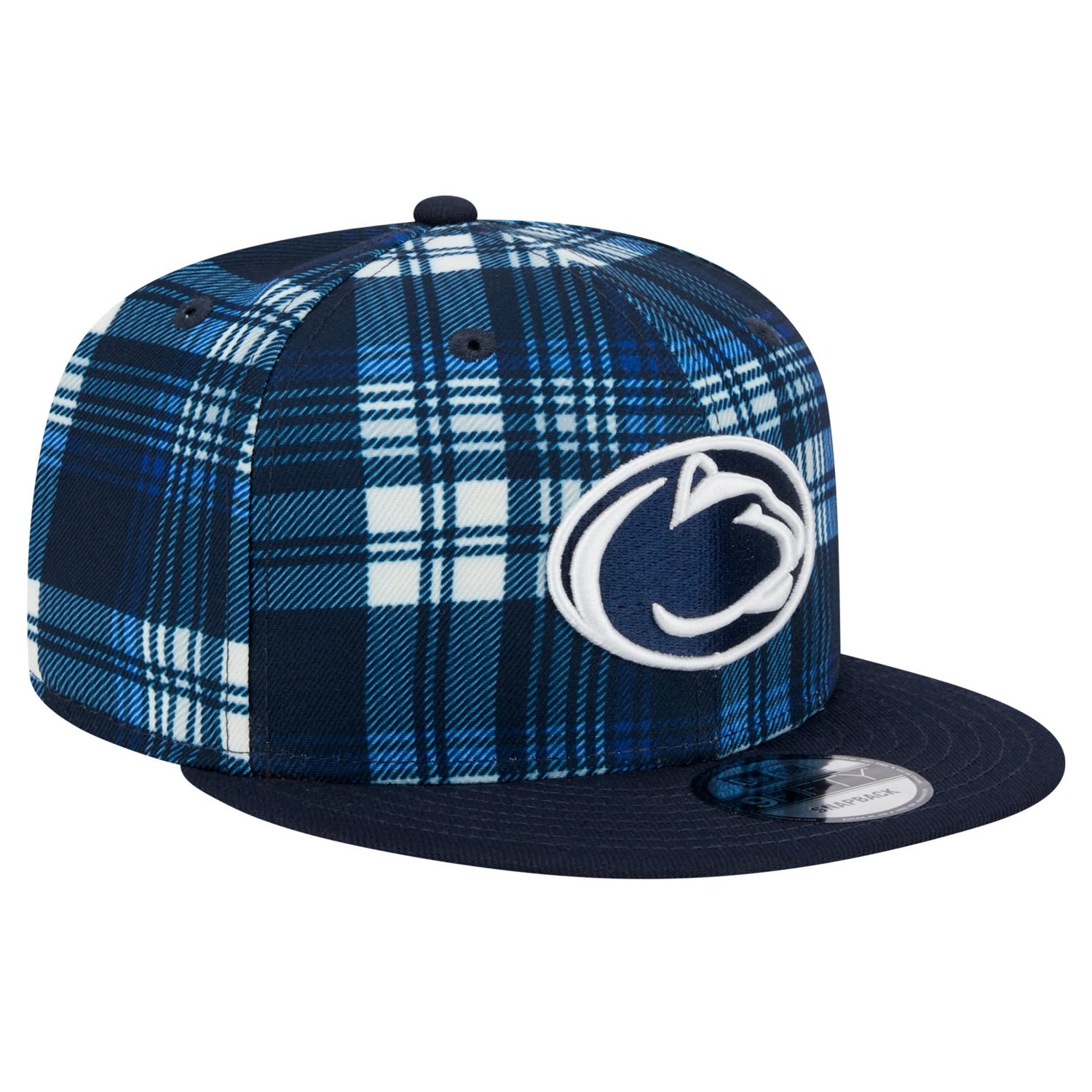 New Era Penn State Nittany Lions Plaid 9FIFTY Snapback Hat