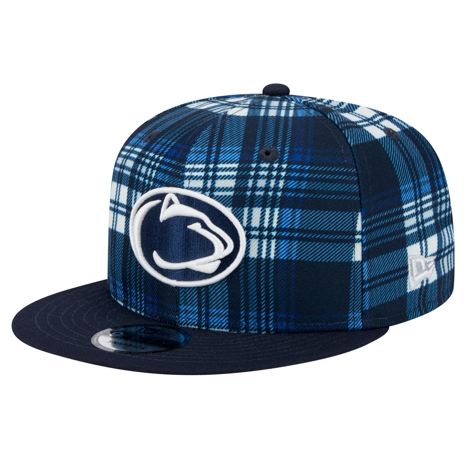 New Era Penn State Nittany Lions Plaid 9FIFTY Snapback Hat