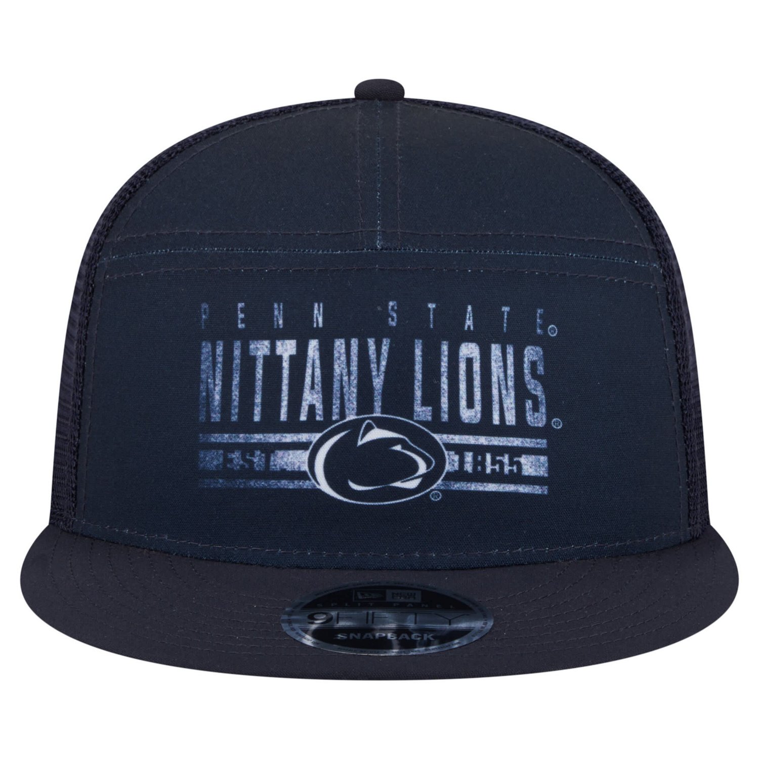 New Era Penn State Nittany Lions Split Panel 9FIFTY Snapback Trucker Hat