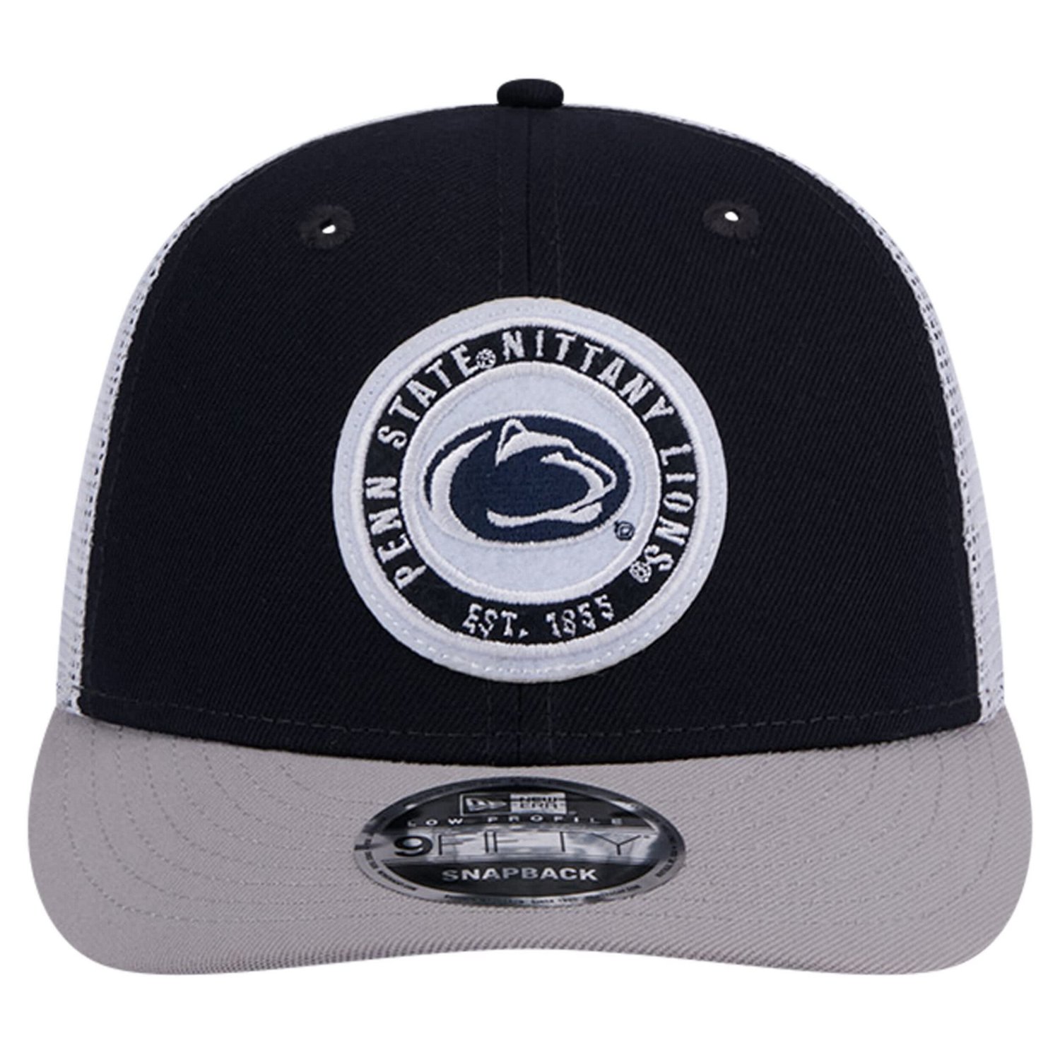 New Era Penn State Nittany Lions Throwback Circle Patch 9FIFTY Trucker Snapback Hat - view number 2