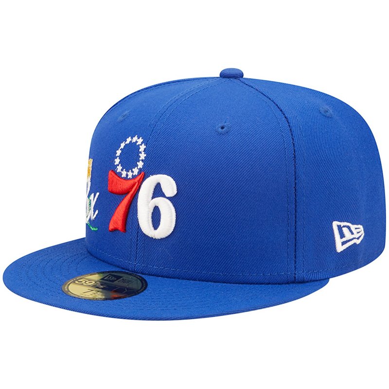 New Era Philadelphia 76Ers 3X Nba Finals Champions Crown 59FIFTY Fitted Hat-image