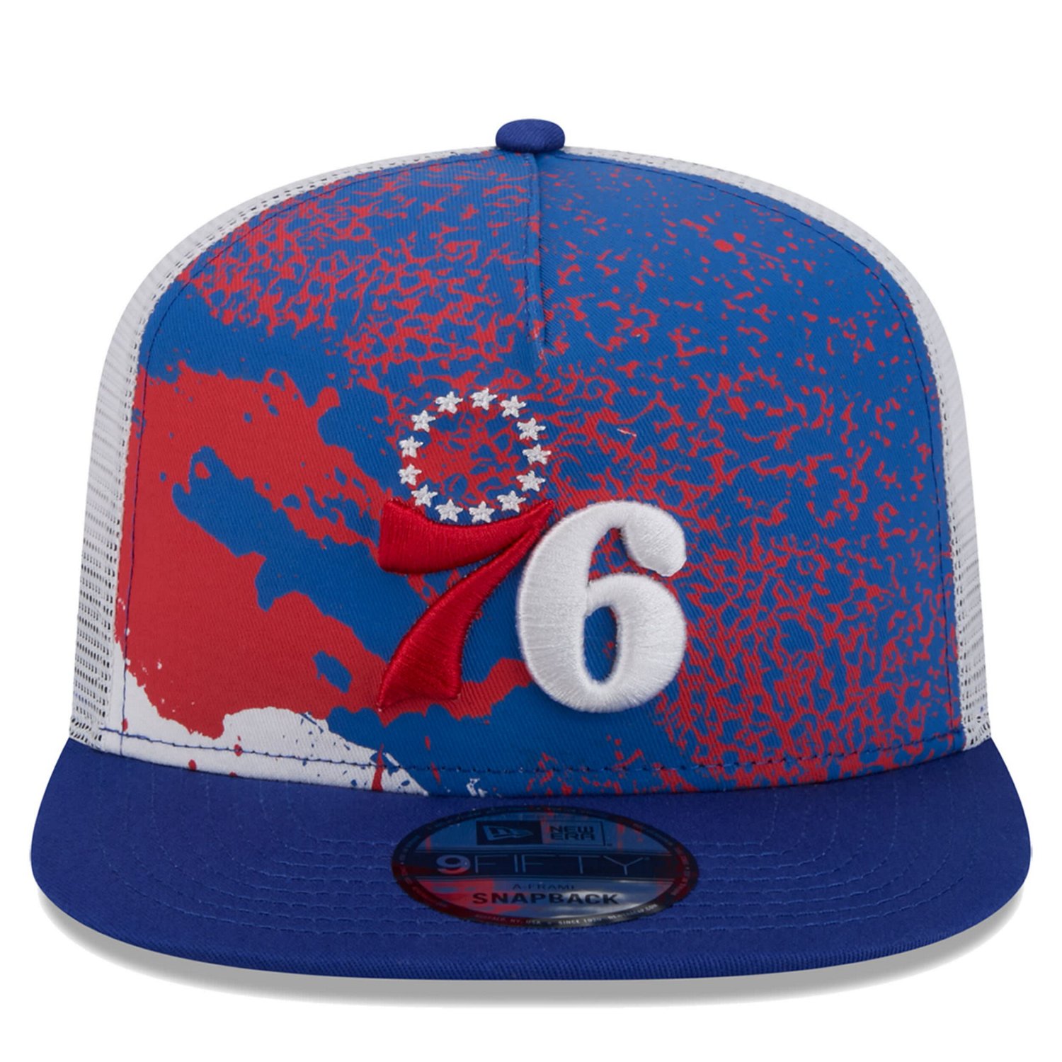 New Era Philadelphia 76ers Court Sport Speckle 9FIFTY Snapback Hat - view number 2