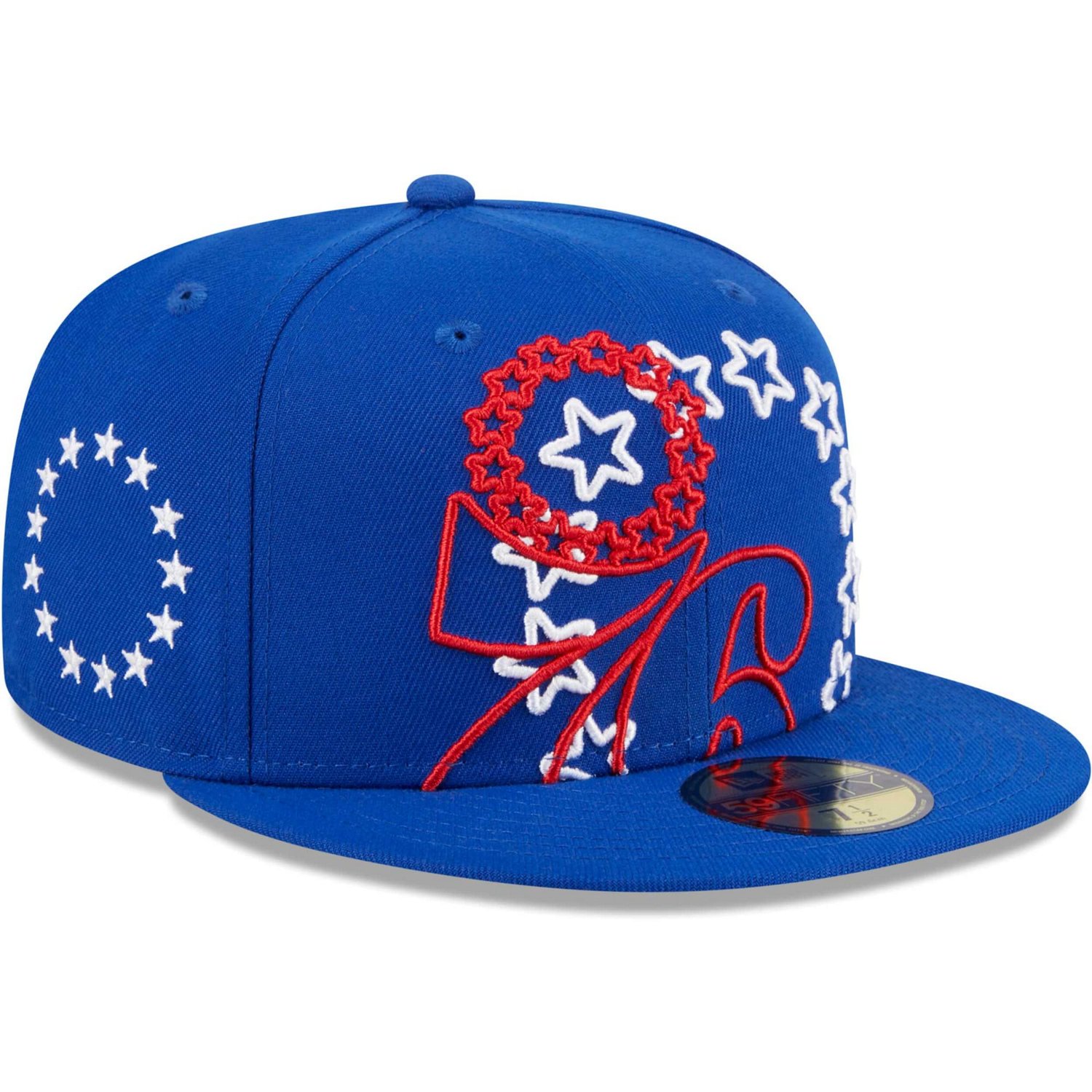 New Era Philadelphia 76ers Game Day Hollow Logo Mashup 59FIFTY Fitted Hat - view number 1