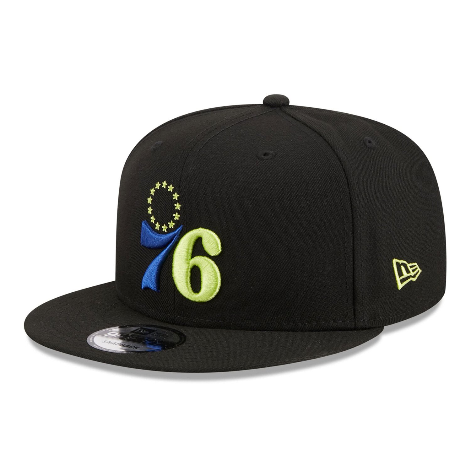 New Era Philadelphia 76ers Neon Pop 9FIFTY Snapback Hat - view number 3