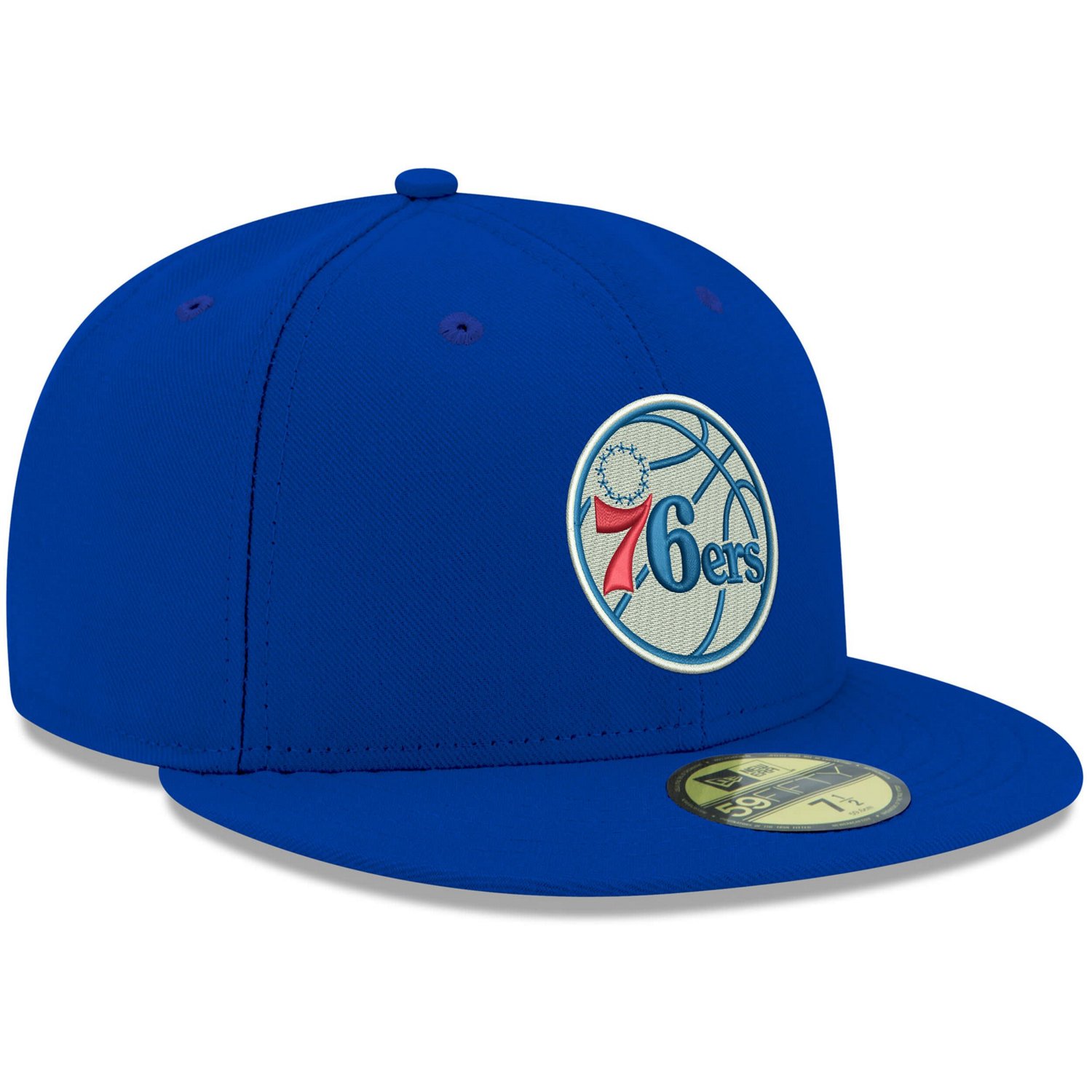 New Era Philadelphia 76ers Official Team Color 59FIFTY Fitted Hat - view number 3