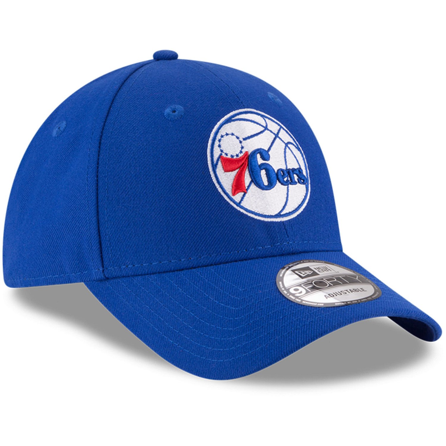 New Era Philadelphia 76ers Official Team Color 9FORTY Adjustable Hat - view number 3