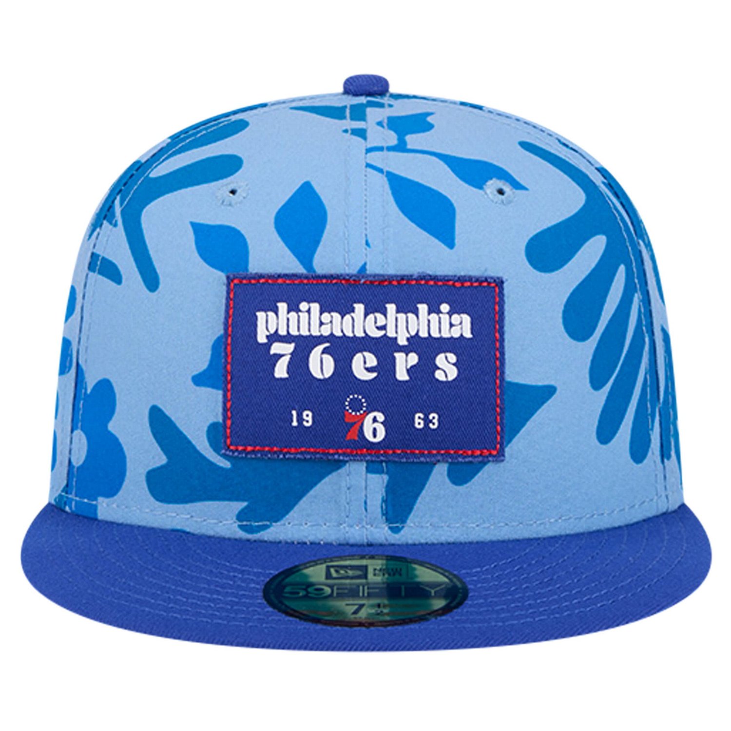New Era Philadelphia 76ers Palm Fronds 2-Tone 59FIFTY Fitted Hat - view number 2