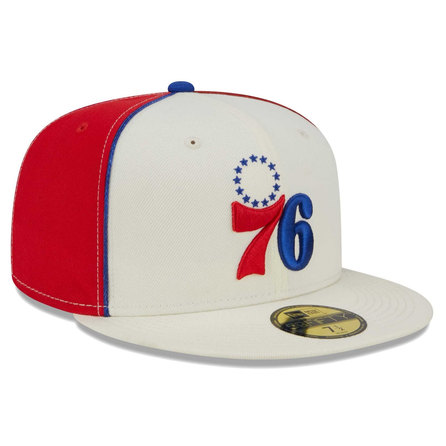 New Era Philadelphia 76ers Piped Pop Panel 59FIFTY Fitted Hat - view number 3