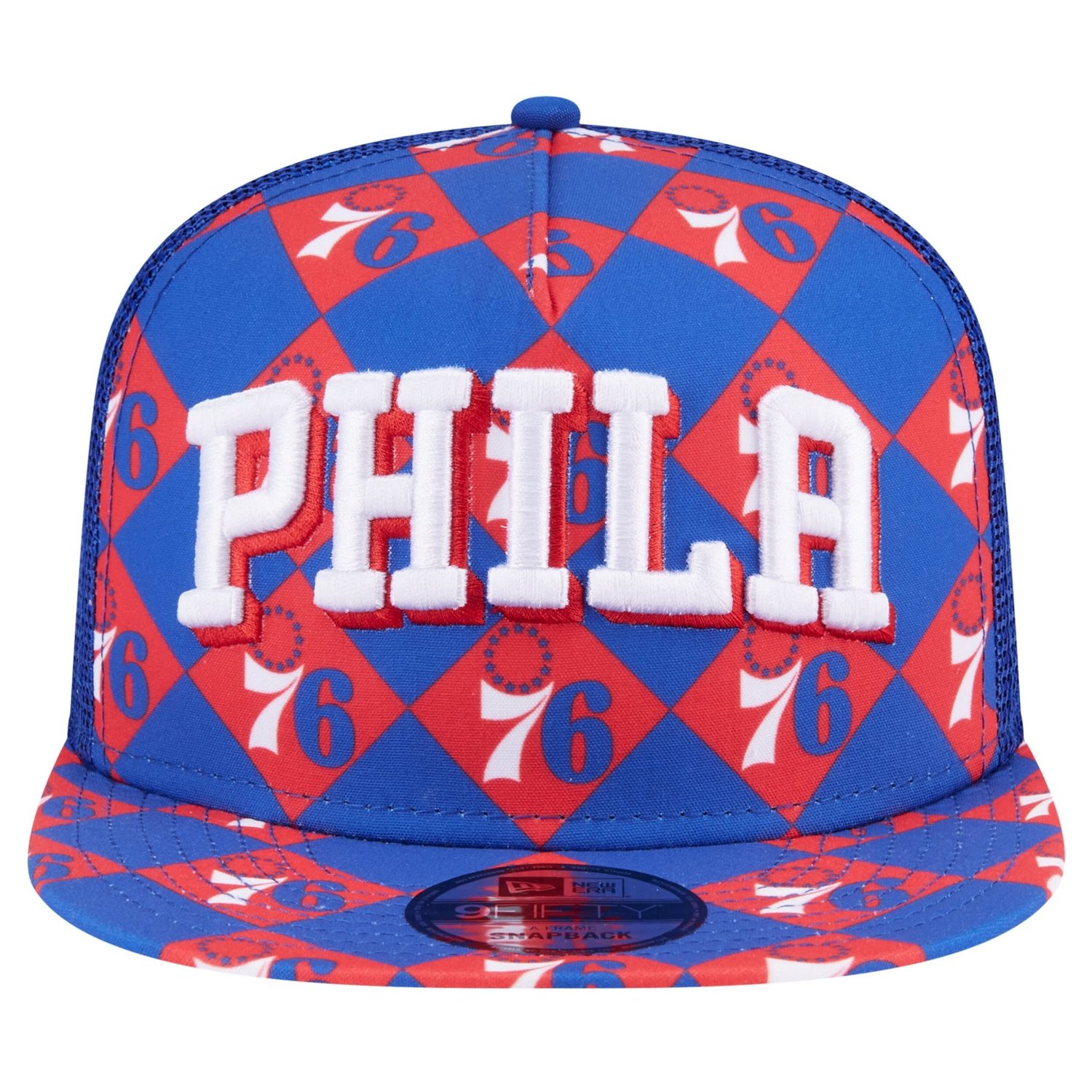 New Era Philadelphia 76ers Seeing Diamonds A-Frame Trucker 9FIFTY Snapback Hat