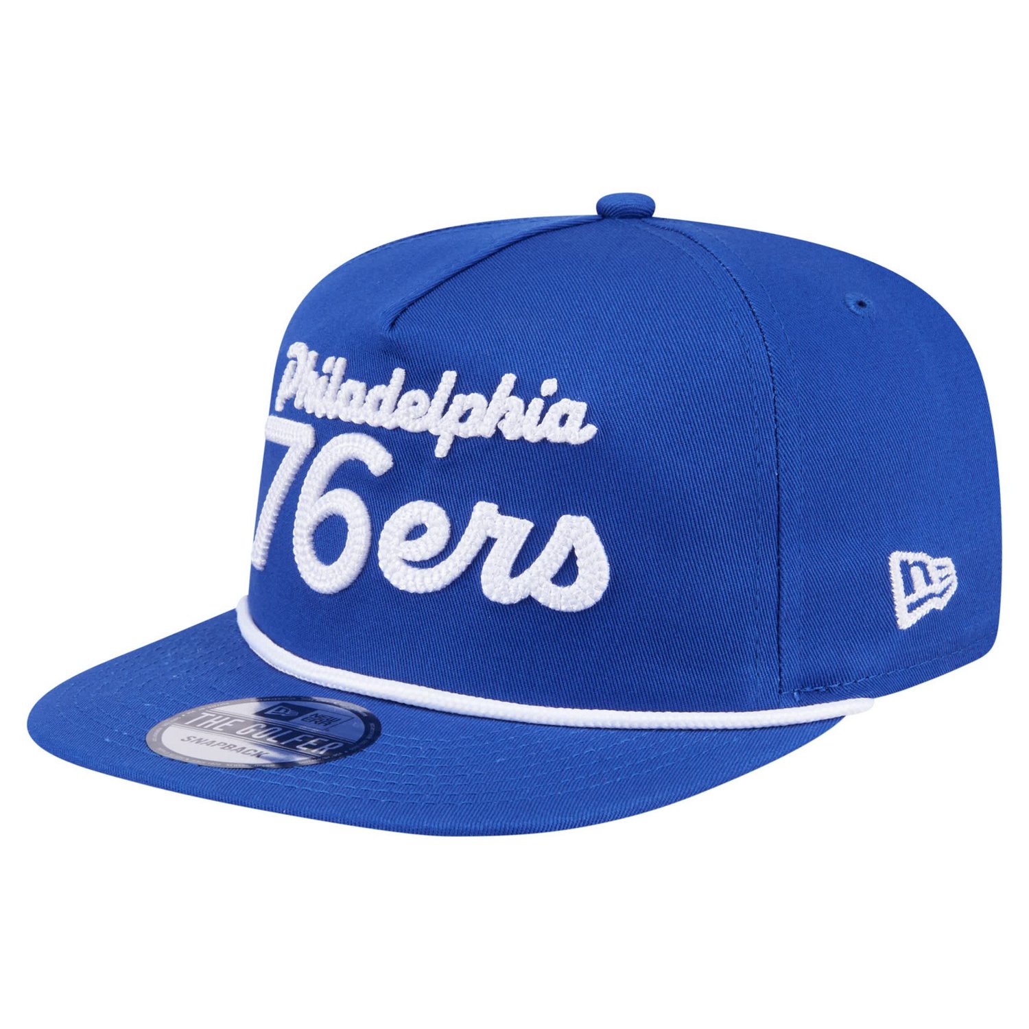 New Era Philadelphia 76ers Team Text Golfer Snapback Hat - view number 3