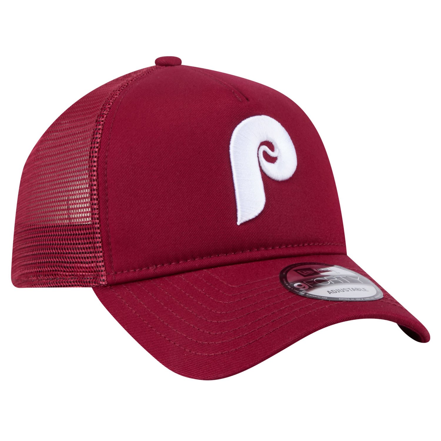 New Era Philadelphia Phillies 9FORTY A-Frame Trucker Adjustable Hat - view number 3