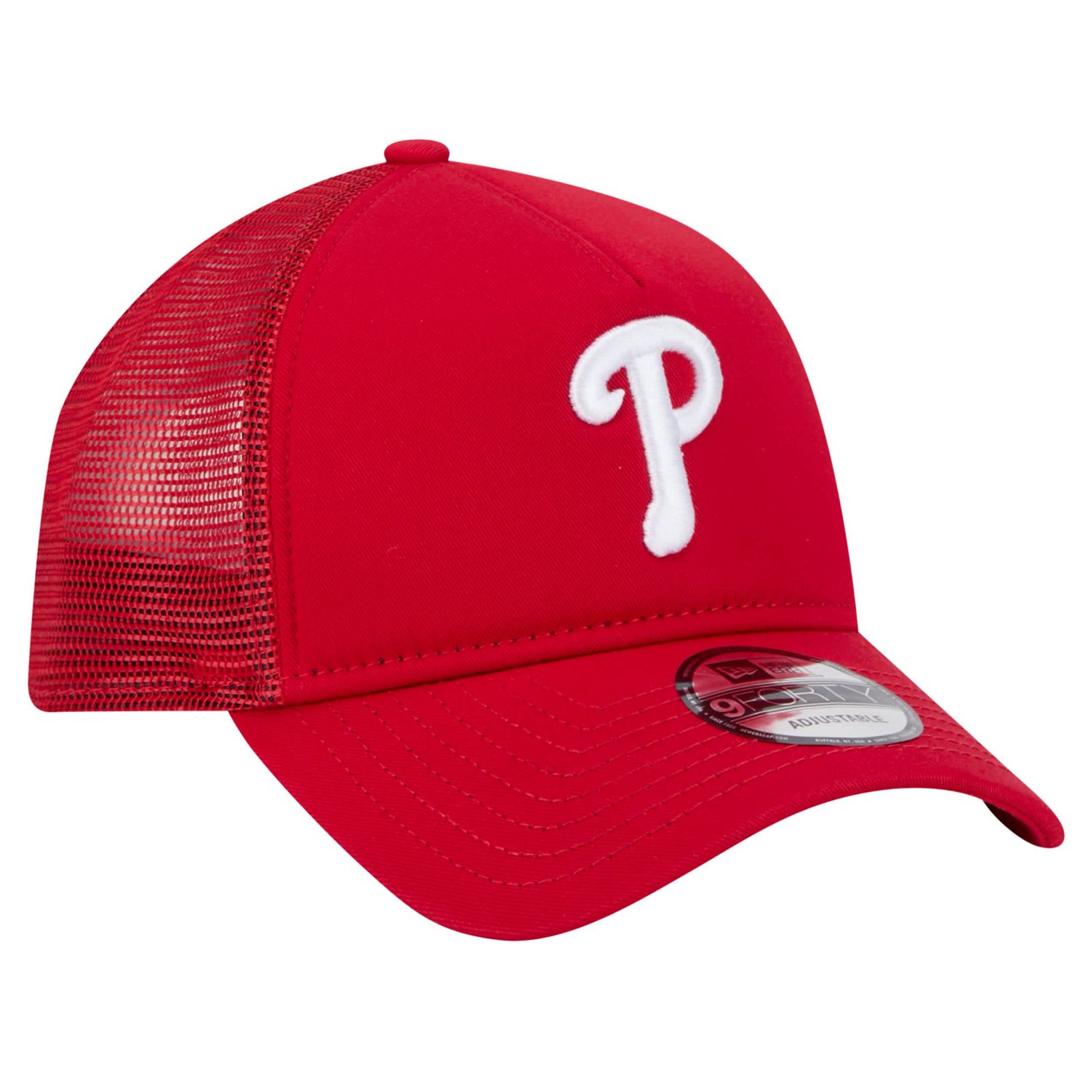 New Era Philadelphia Phillies 9FORTY A-Frame Trucker Adjustable Hat - view number 3