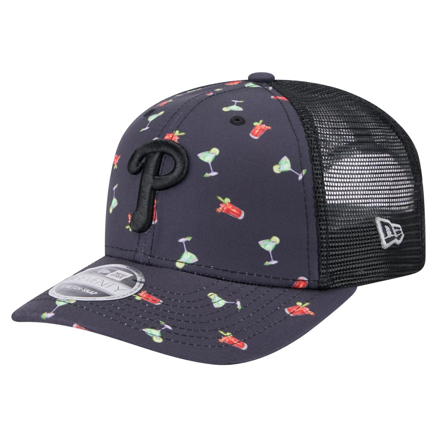 New Era Philadelphia Phillies Adventure Drinks Pattern 9SEVENTY Stretch-Snap Hat                                                