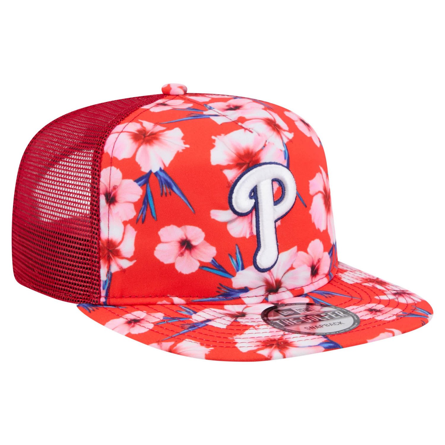 New Era Philadelphia Phillies Adventure Pattern Golfer Trucker Snapback Hat