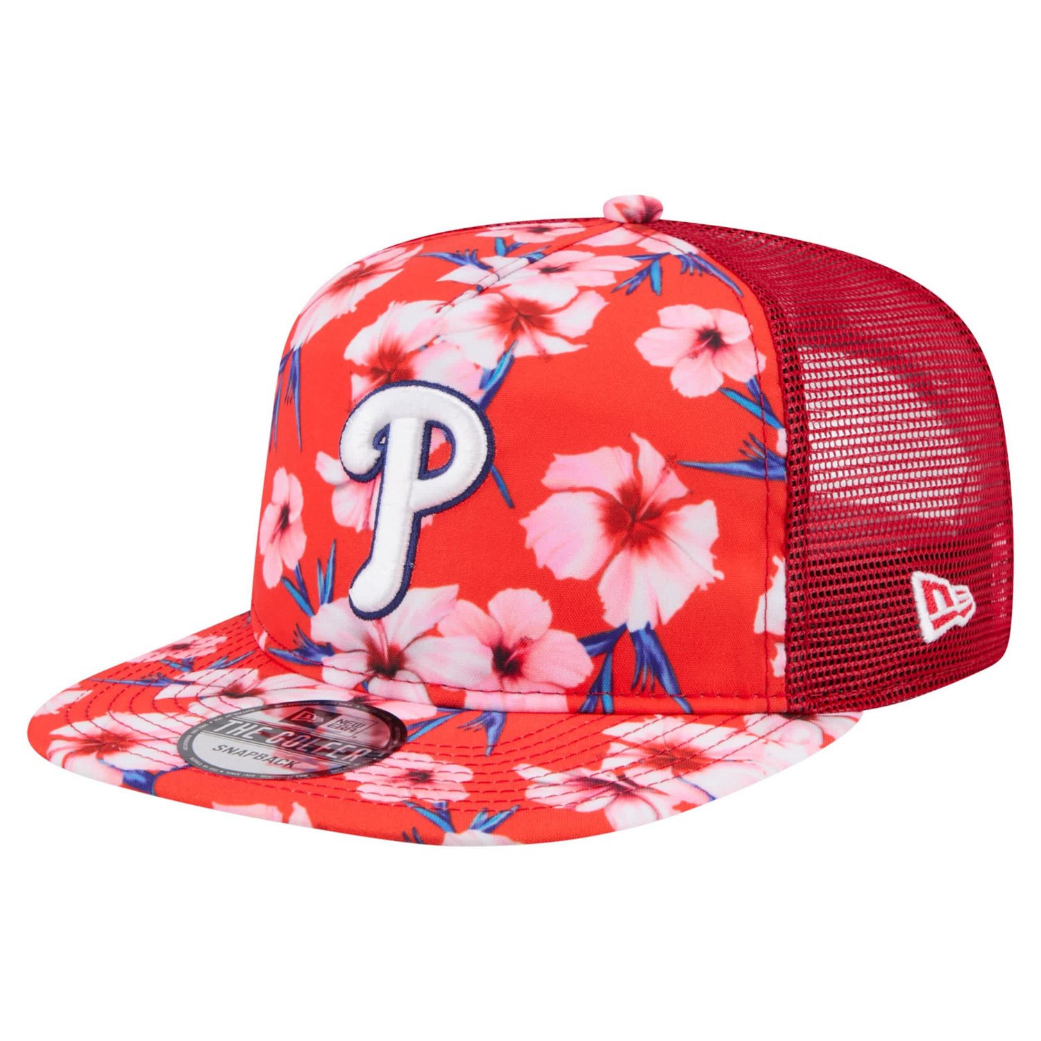 New Era Philadelphia Phillies Adventure Pattern Golfer Trucker Snapback Hat