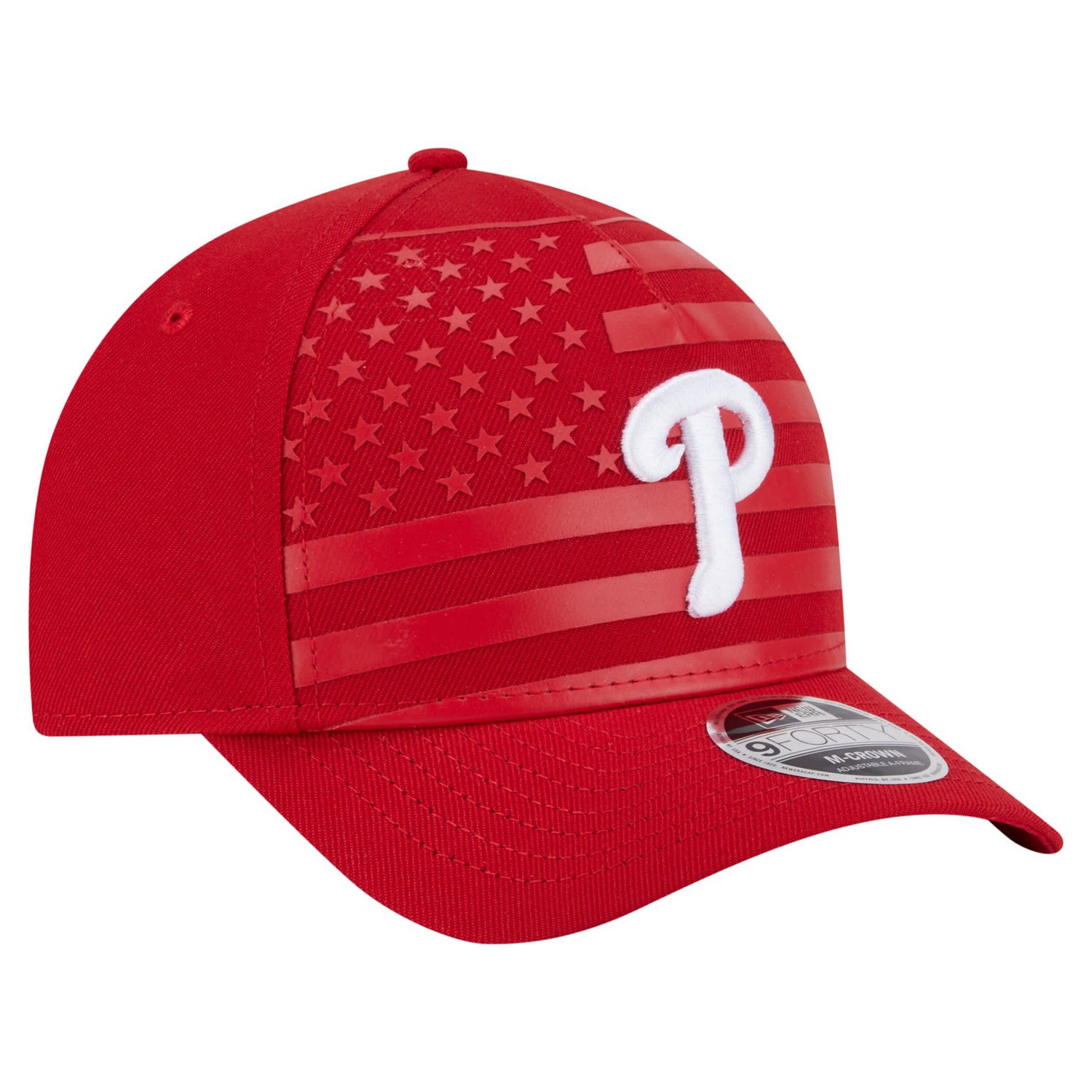 New Era Philadelphia Phillies American Flag 9FORTY M-Crown A-Frame Adjustable Hat - view number 3