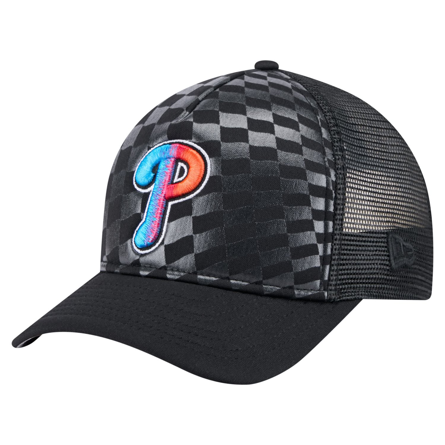 New Era Philadelphia Phillies Gradient 9FORTY A-Frame M-Crown Trucker Adjustable Hat