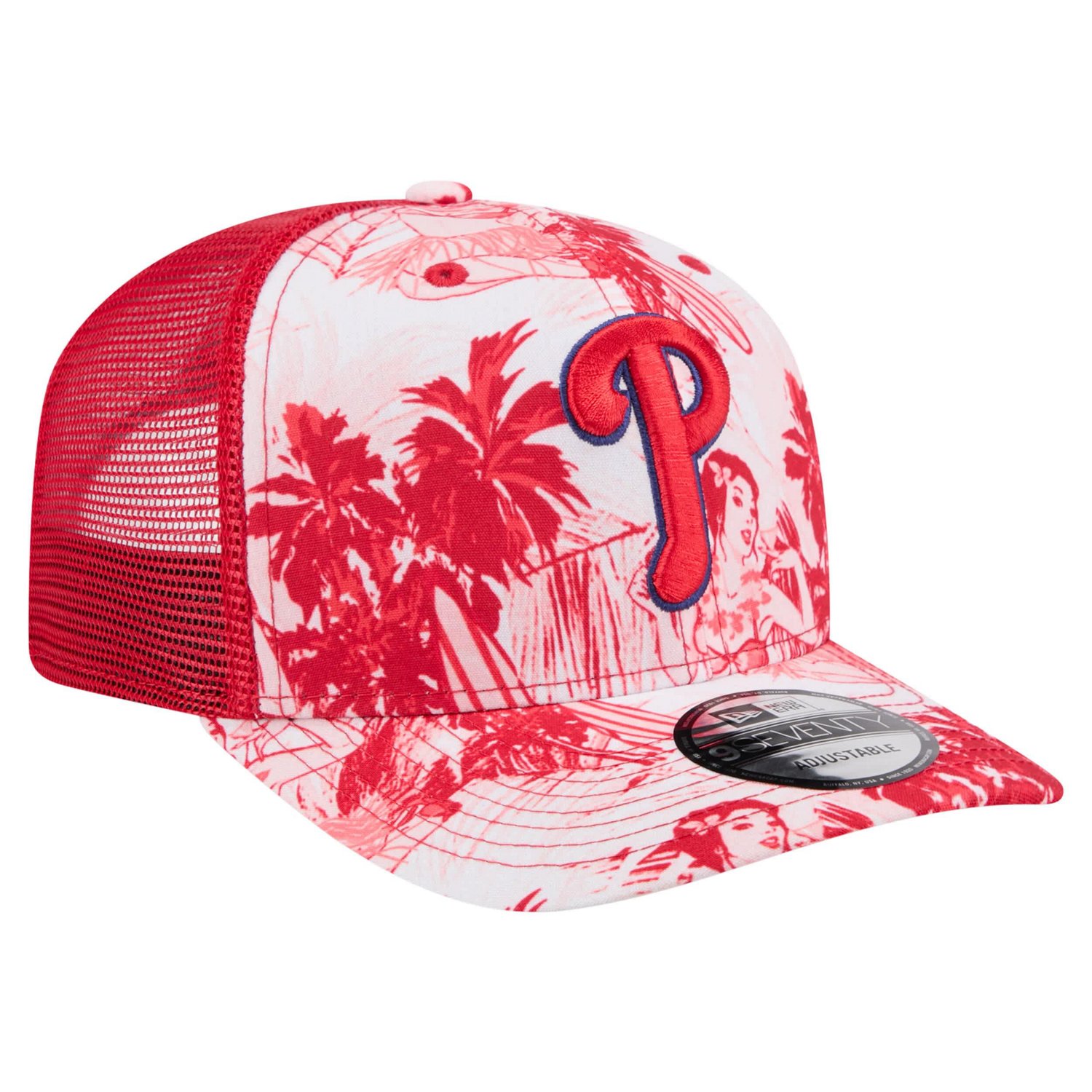 New Era Philadelphia Phillies Hula Trucker 9SEVENTY Adjustable Hat