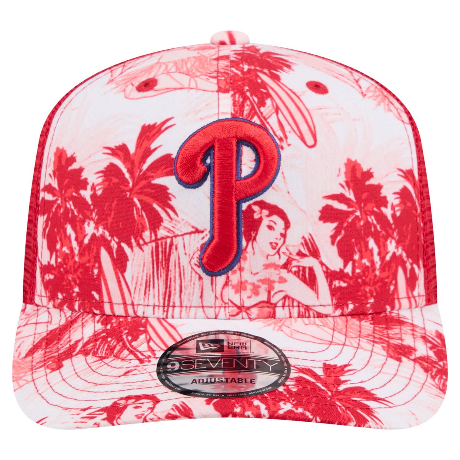 New Era Philadelphia Phillies Hula Trucker 9SEVENTY Adjustable Hat - view number 2